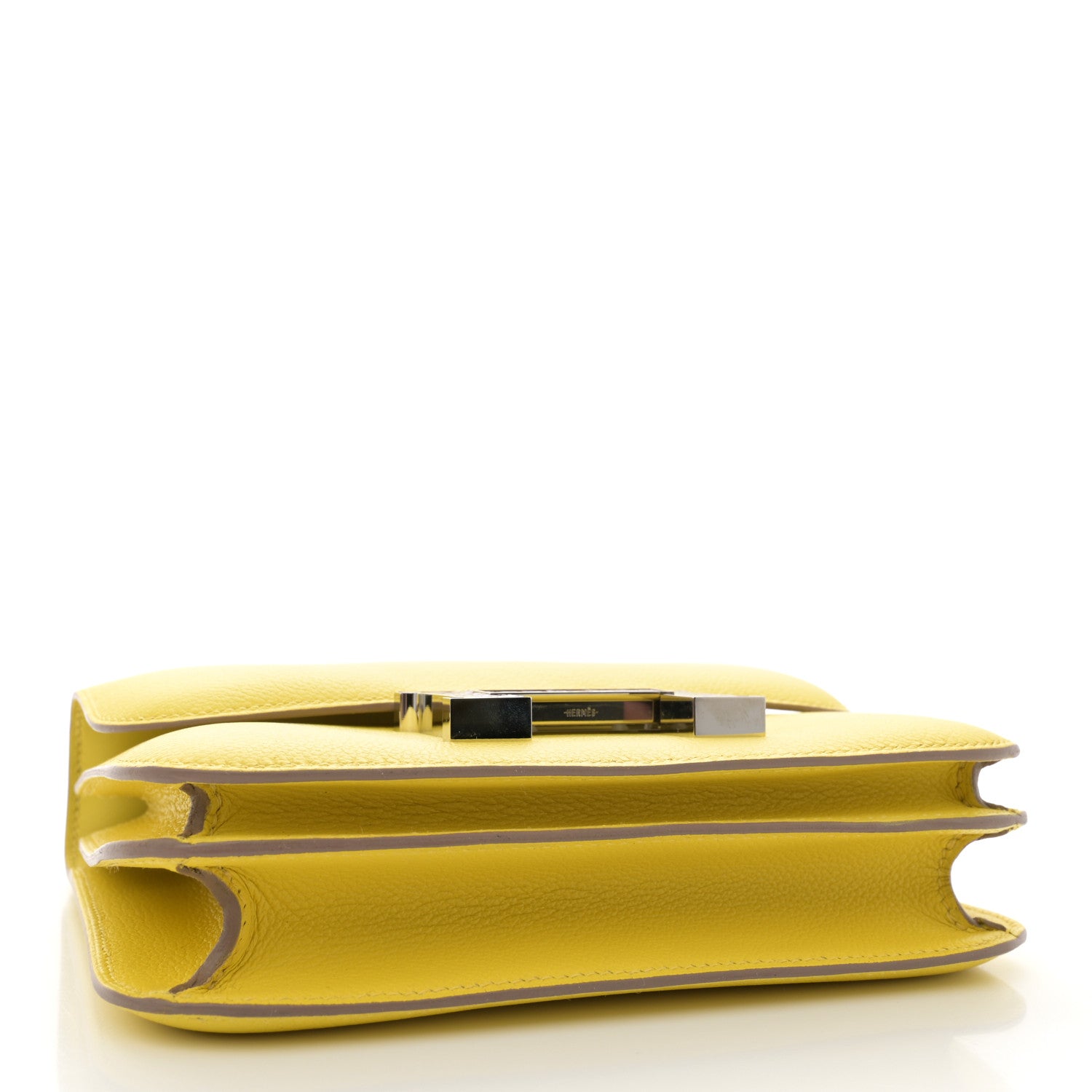 Hermes Evercolor Shiny Alligator Constance 18 Lime Miel 4 of 11