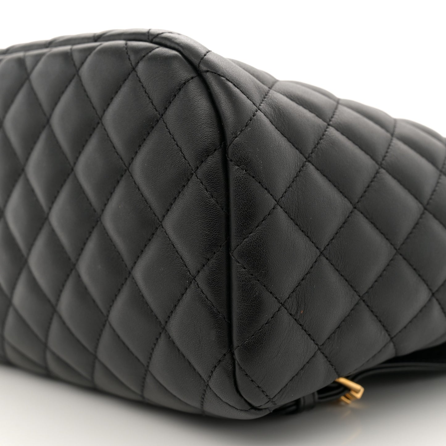 Lambskin Quilted Large Urban Spirit Backpack Black