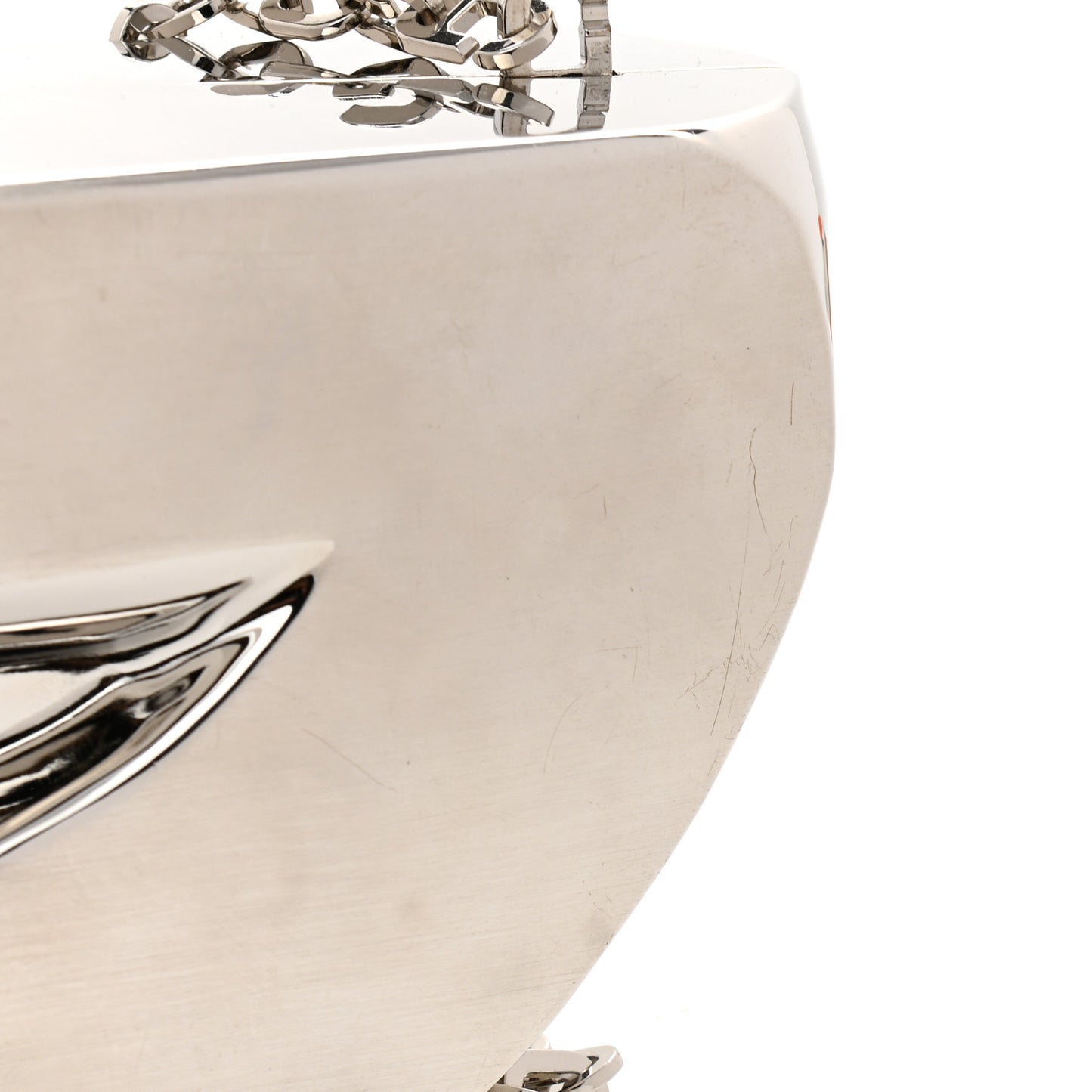 Aluminum G Chain Clutch Silvery