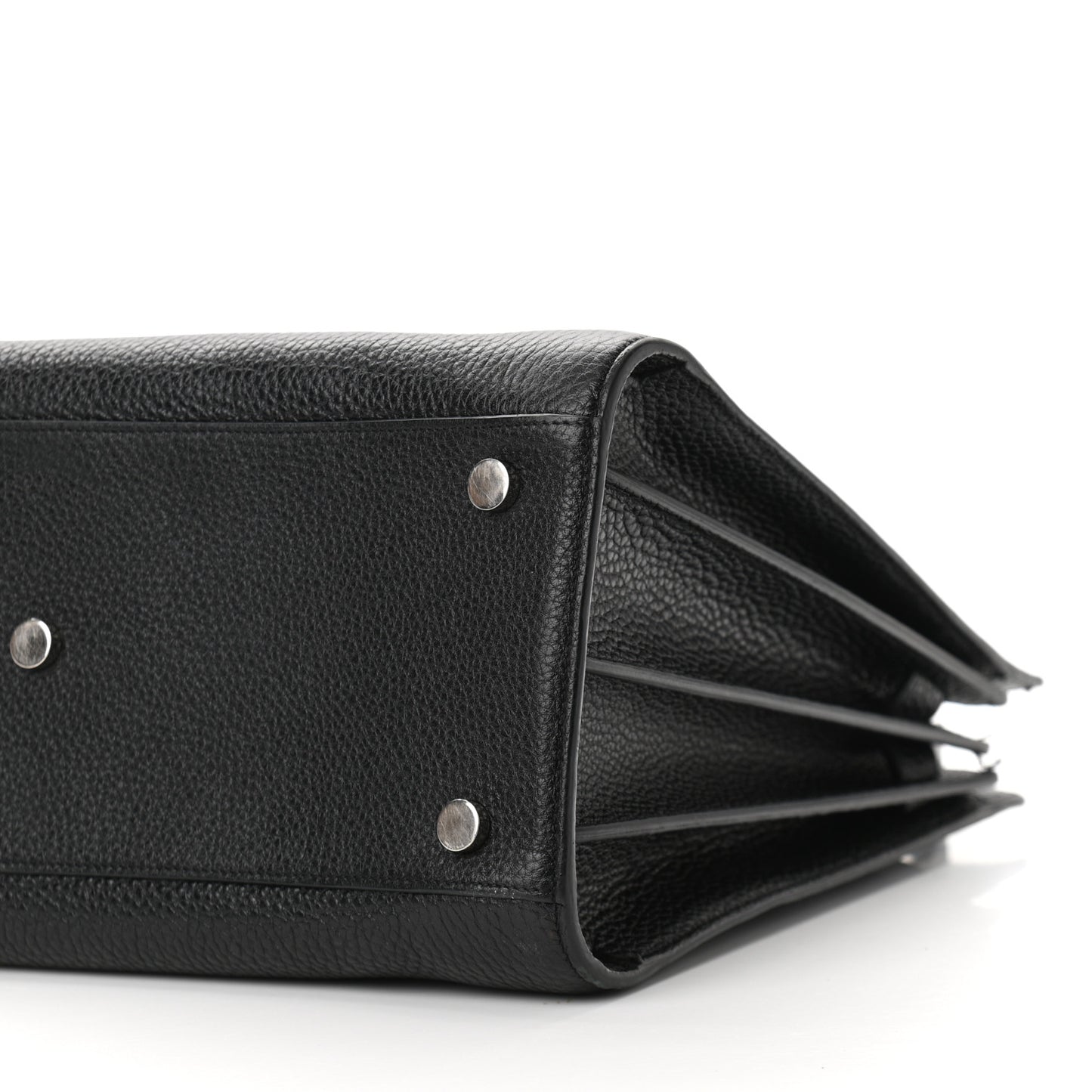 Grained Calfskin Small Sac De Jour Black