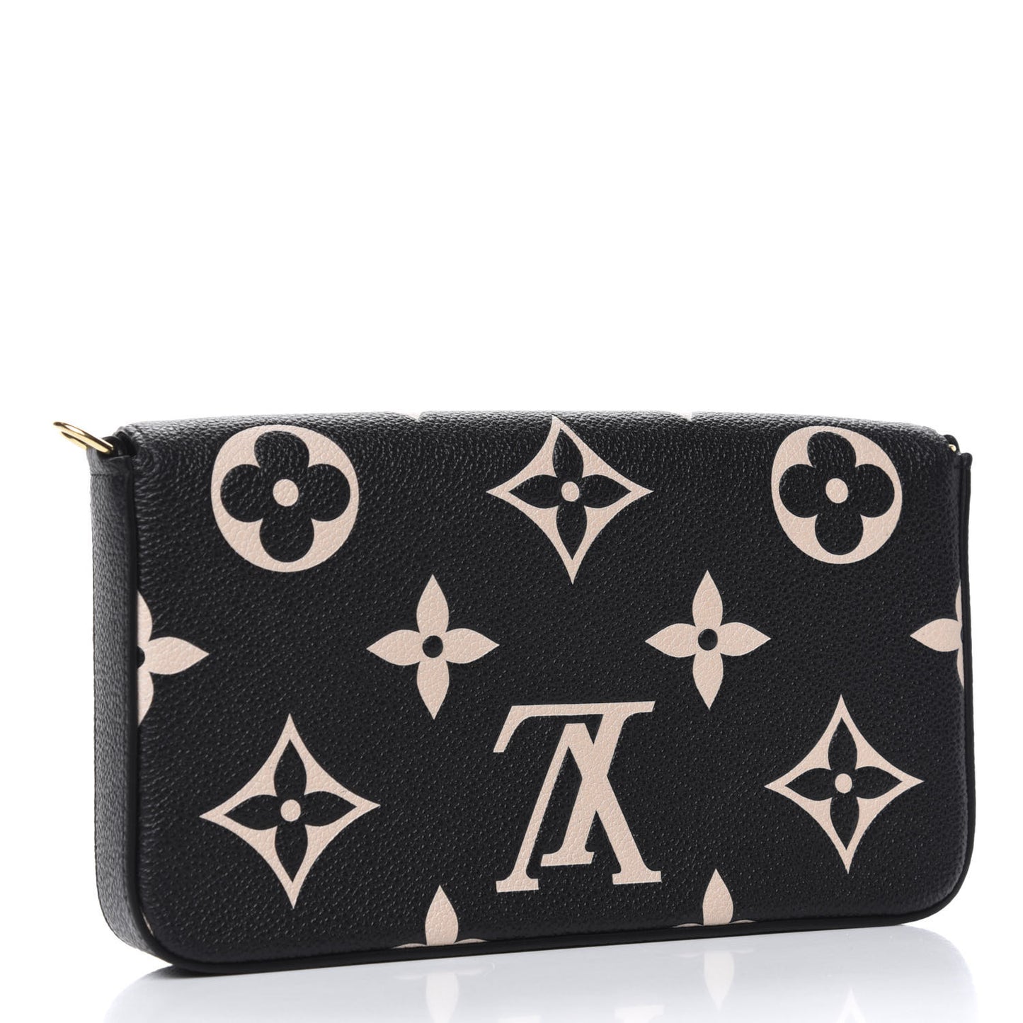 Empreinte Monogram Giant Crafty Pochette Felicie Black Creme
