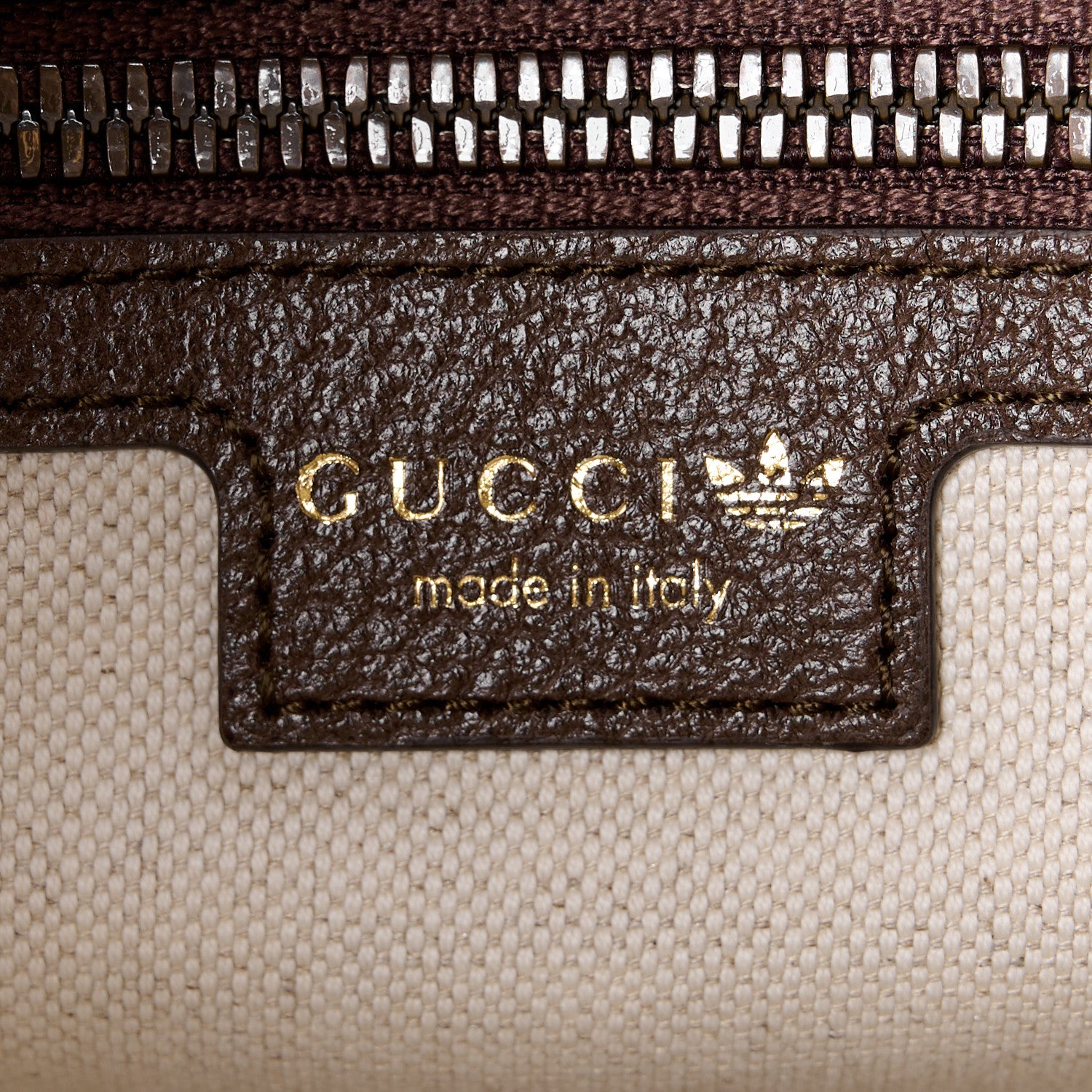 Gucci X ADIDAS Crystal Vintage Monogram Textured Dollar Calfskin Web Trefoil Logo Mini Bowling Bag Mid Natural Nut Off White New Acero 6 of 10