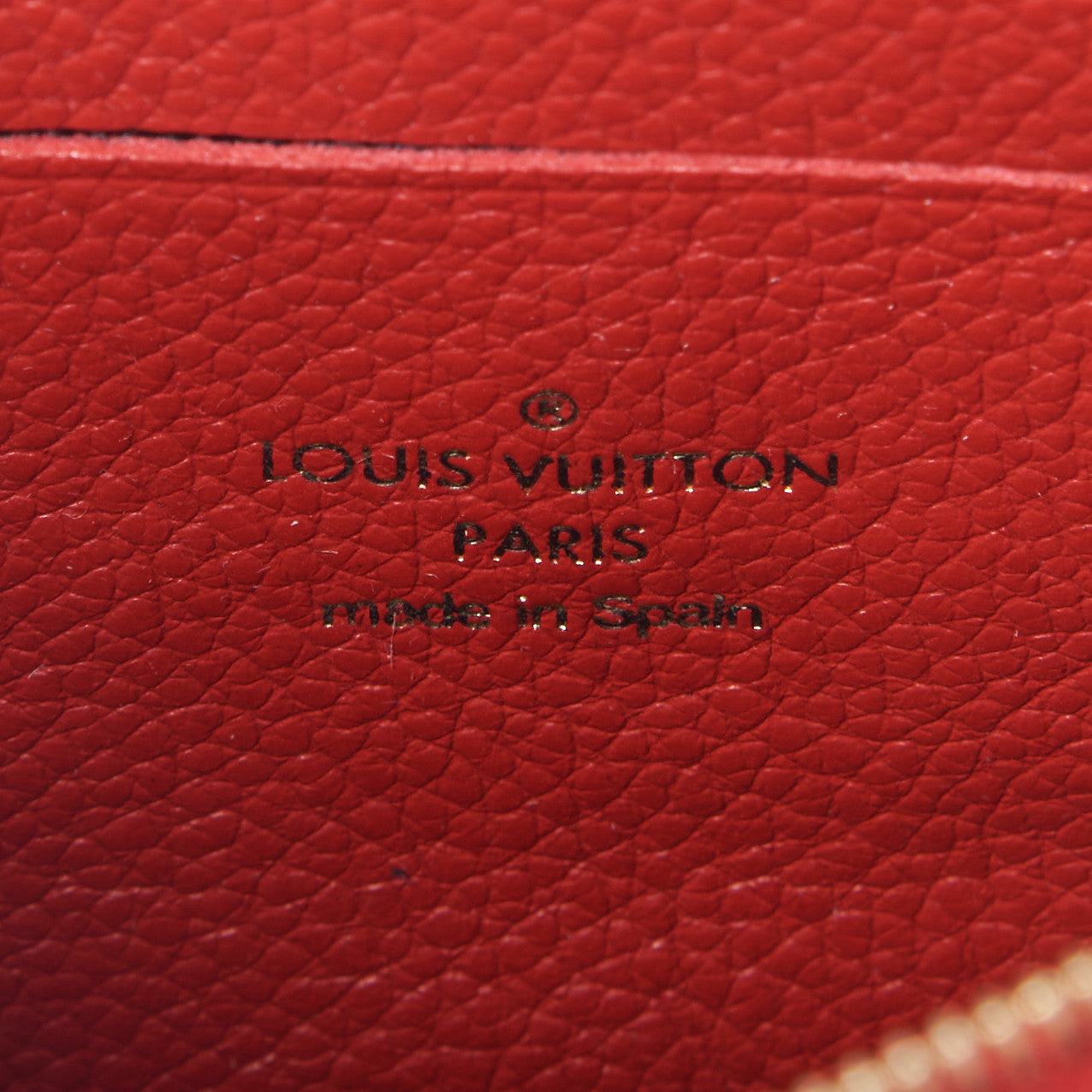 Louis Vuitton Empreinte Double Zip Pochette Marine Rouge 7 of 9