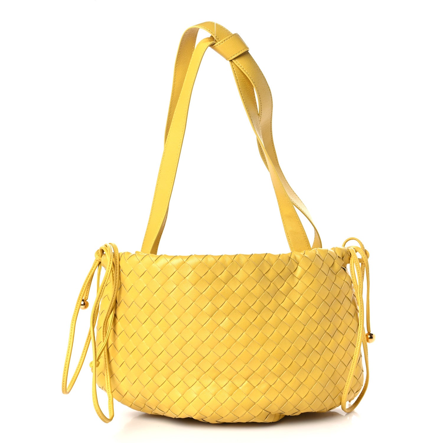Bottega Veneta Nappa Intrecciato Small Bulb Buttercup 1 of 9