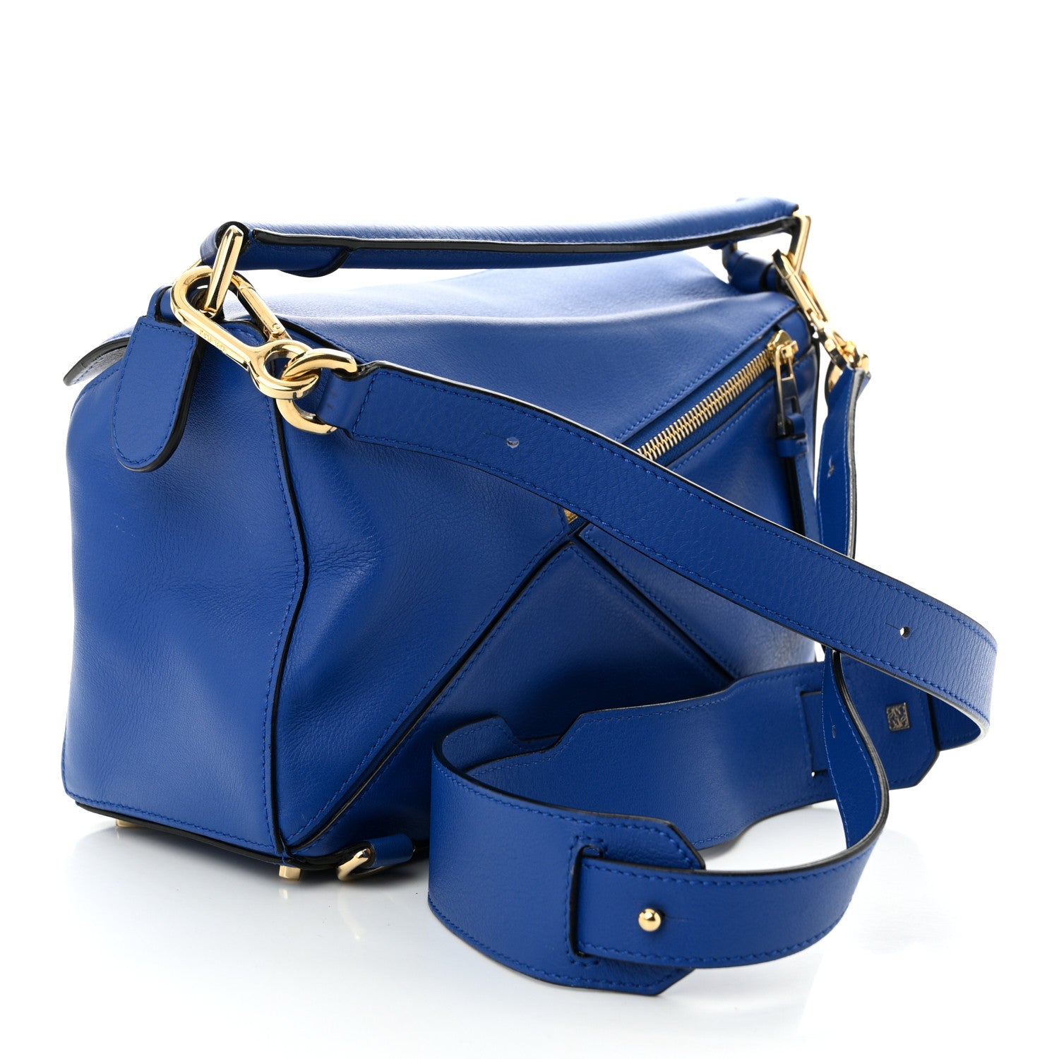 Loewe Calfskin Small Puzzle Bag Electric Blue 3 of 10
