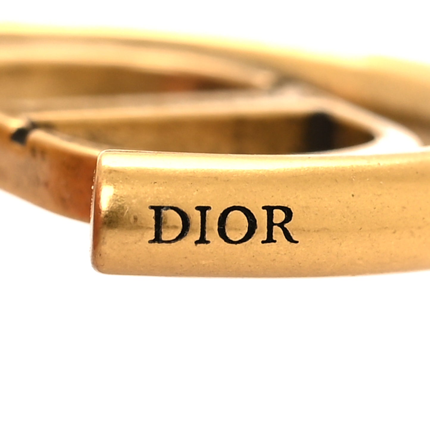 Metal 30 Montaigne Hoop Earrings Aged Gold