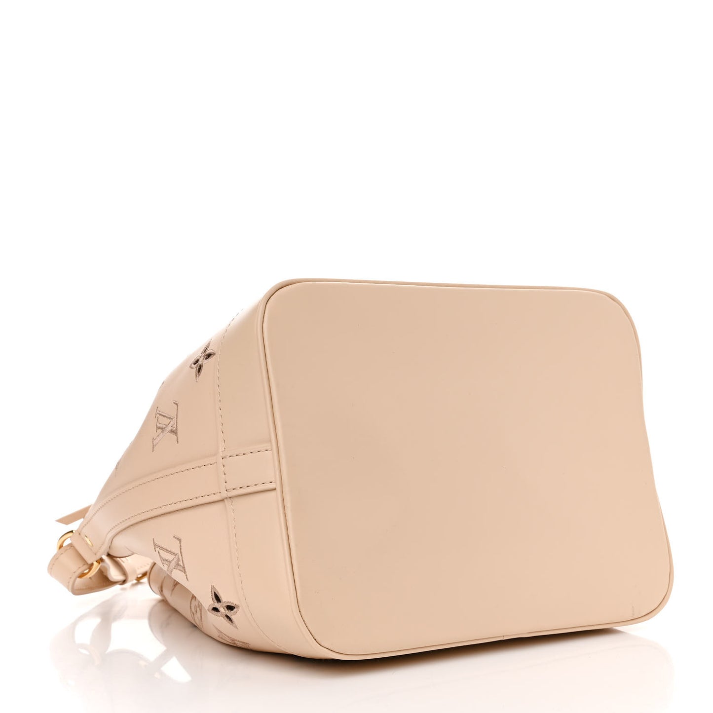 Calfskin Monogram Cutout Petit Noe Neutral