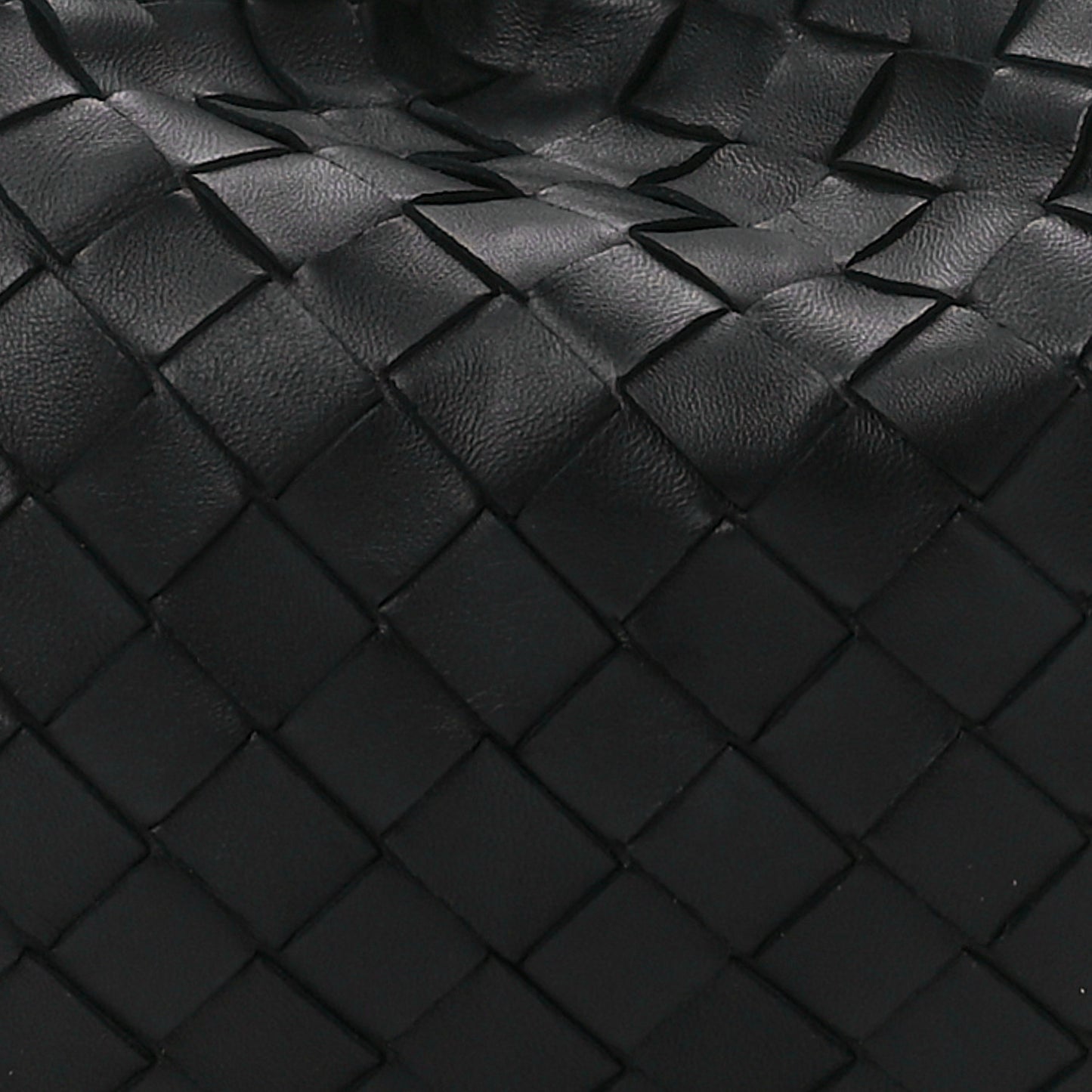 Nappa Maxi Intreccio The Pouch Oversized Clutch Black