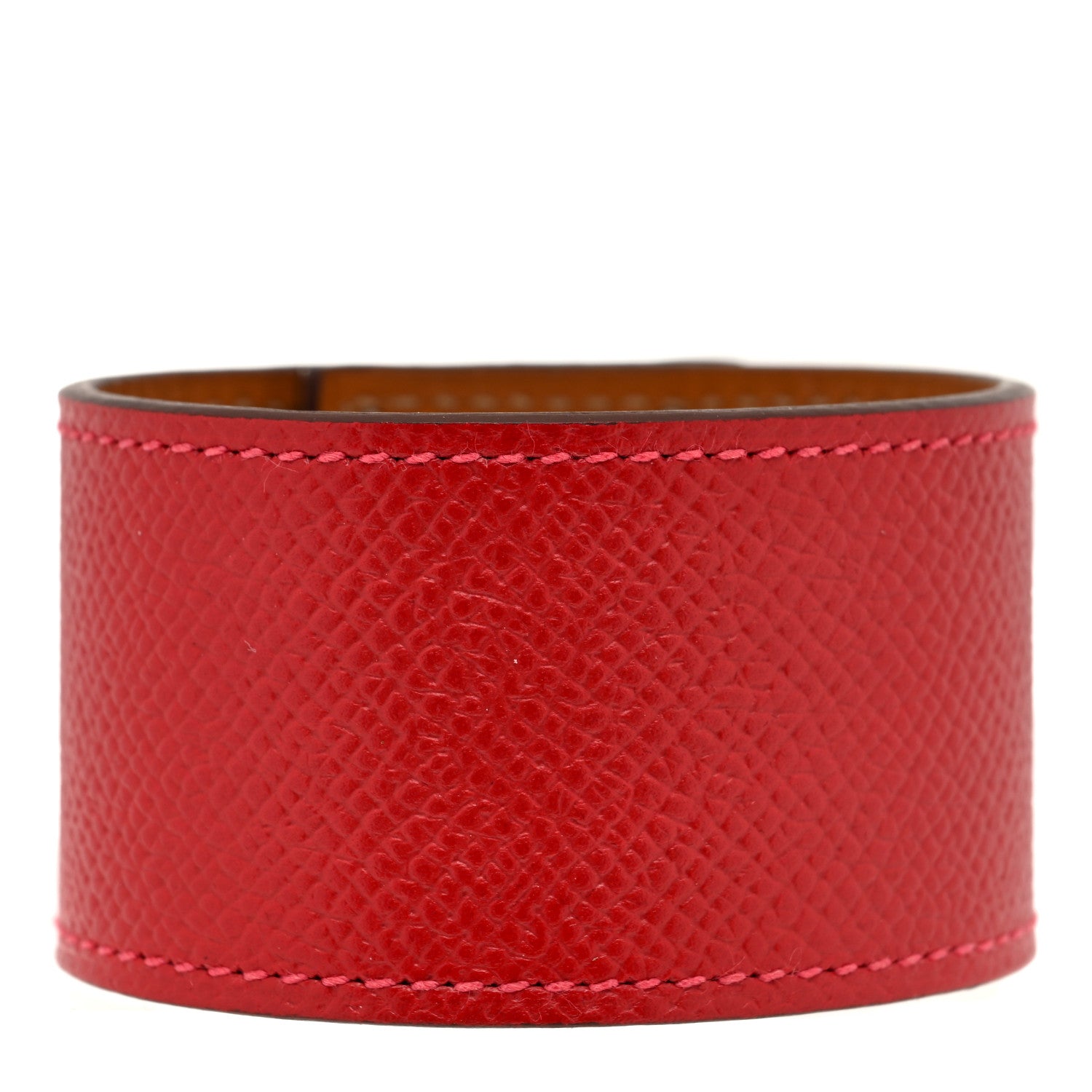 Hermes Epsom Kelly Dog Bracelet Rouge Casaque 3 of 6
