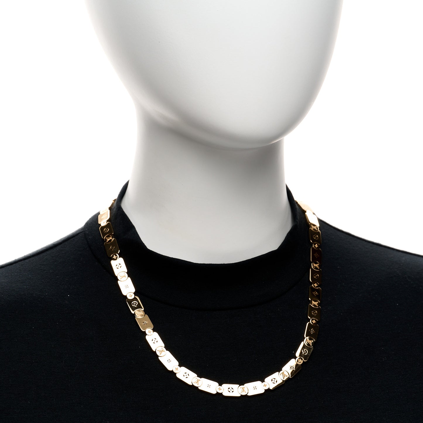 18K Yellow Gold Les Gastons Vuitton Gourmette Necklace