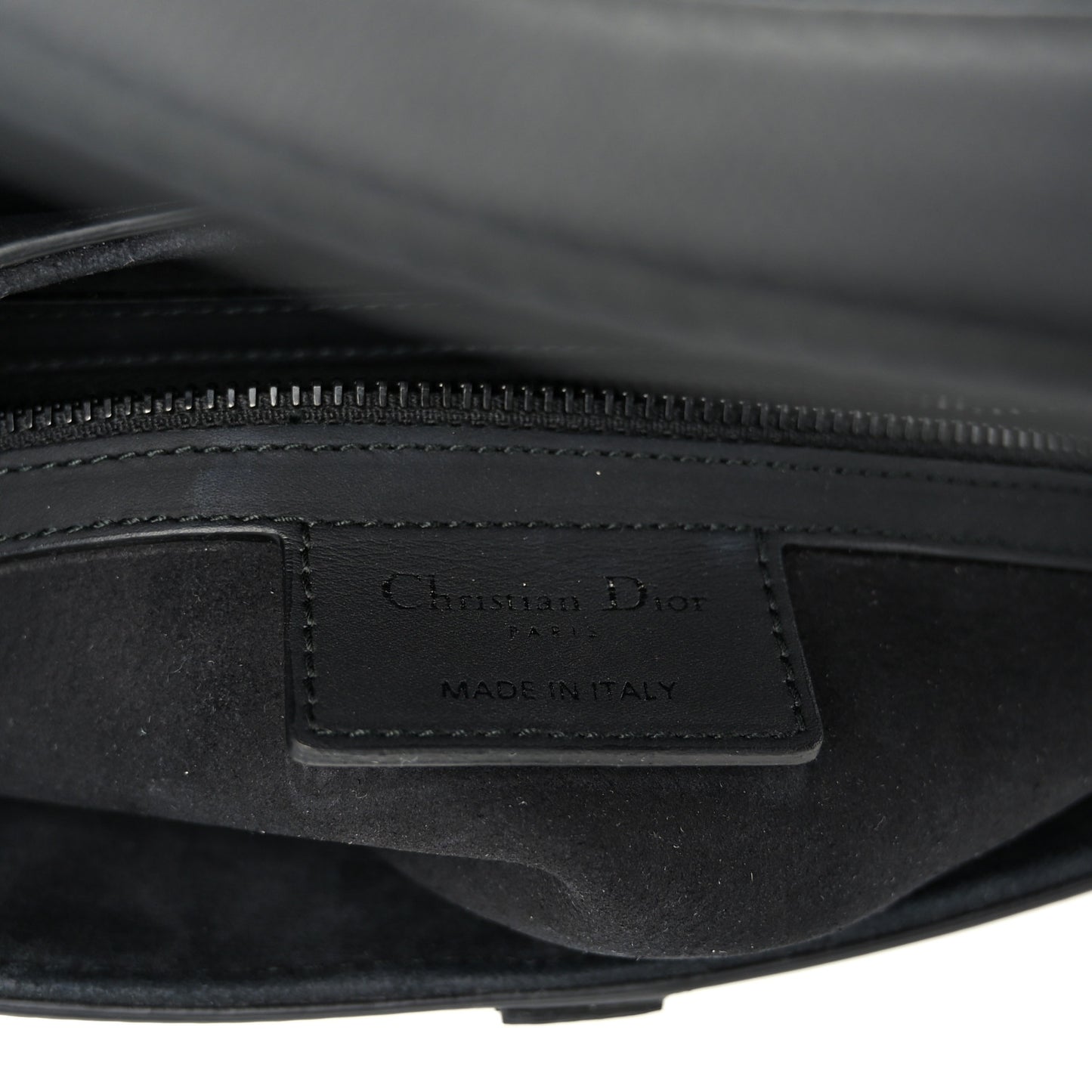 Ultra Matte Calfskin Saddle Bag Black