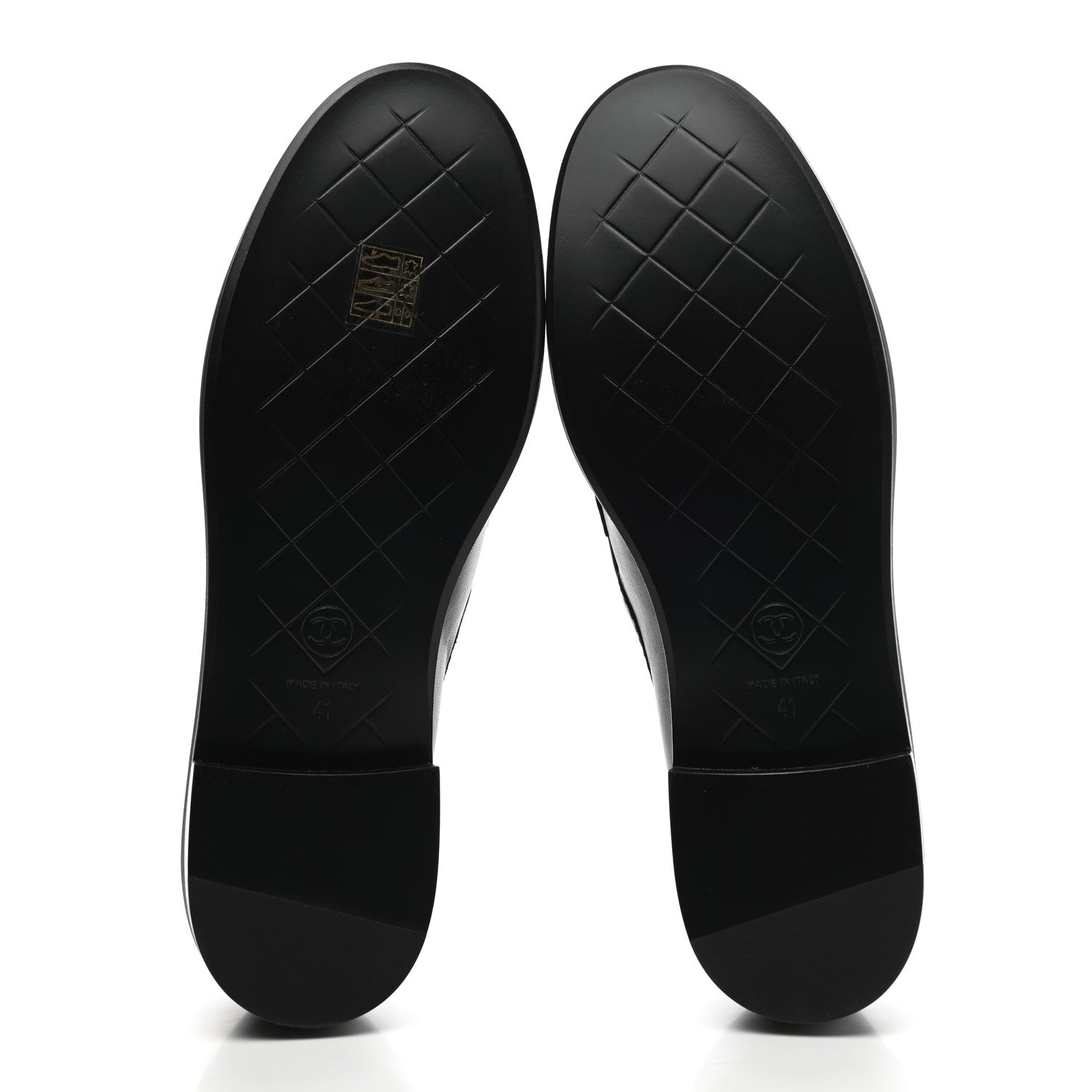 Chanel Lambskin Quilted CC Turnlock Loafers 41 Black 5 of 9