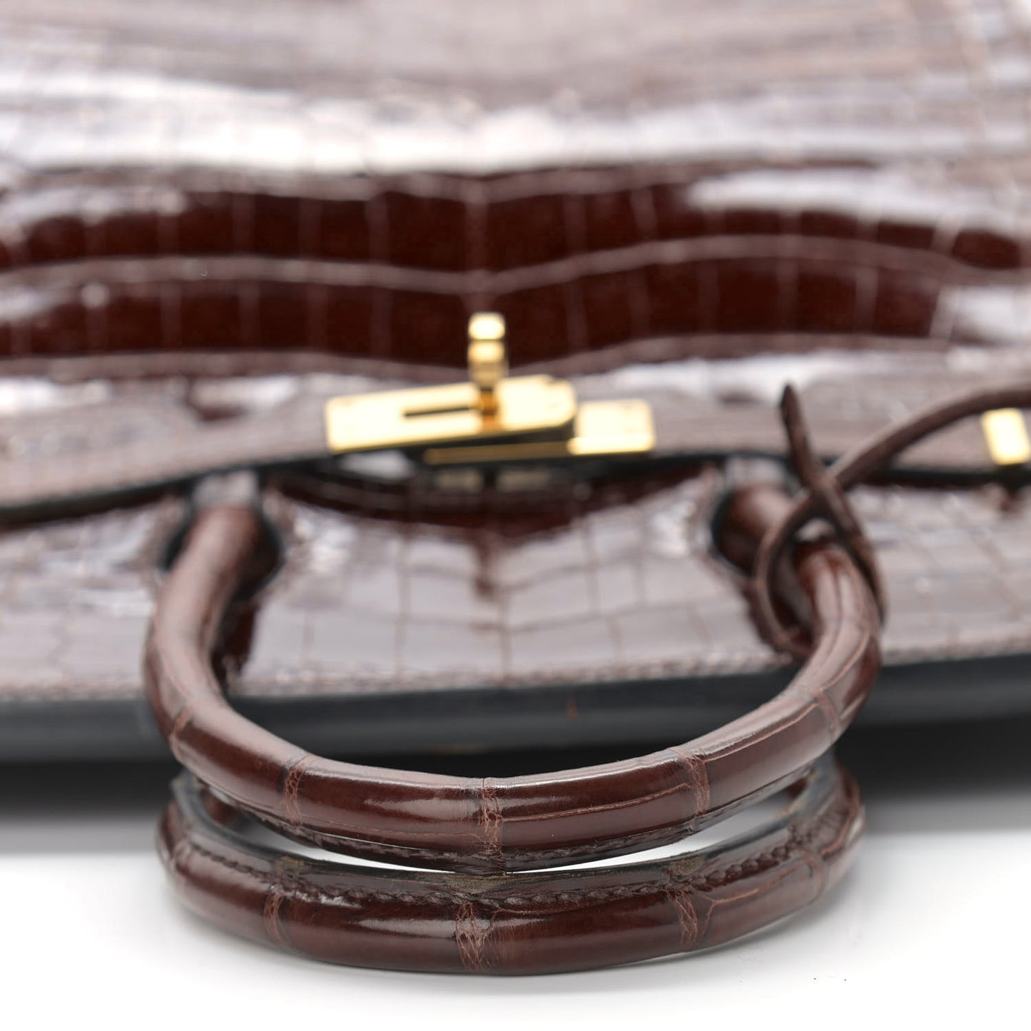 Shiny Niloticus Crocodile Birkin 25 Miel