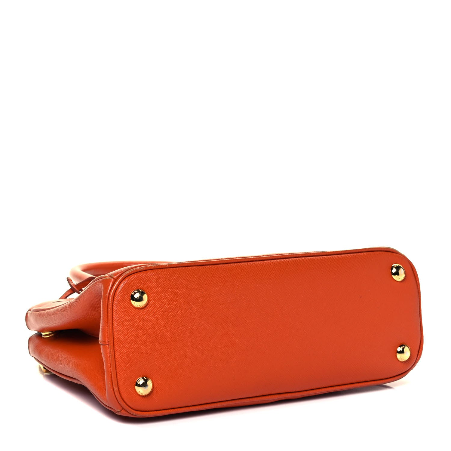 Prada Saffiano Lux Medium Double Zip Tote Papaya 3 of 8