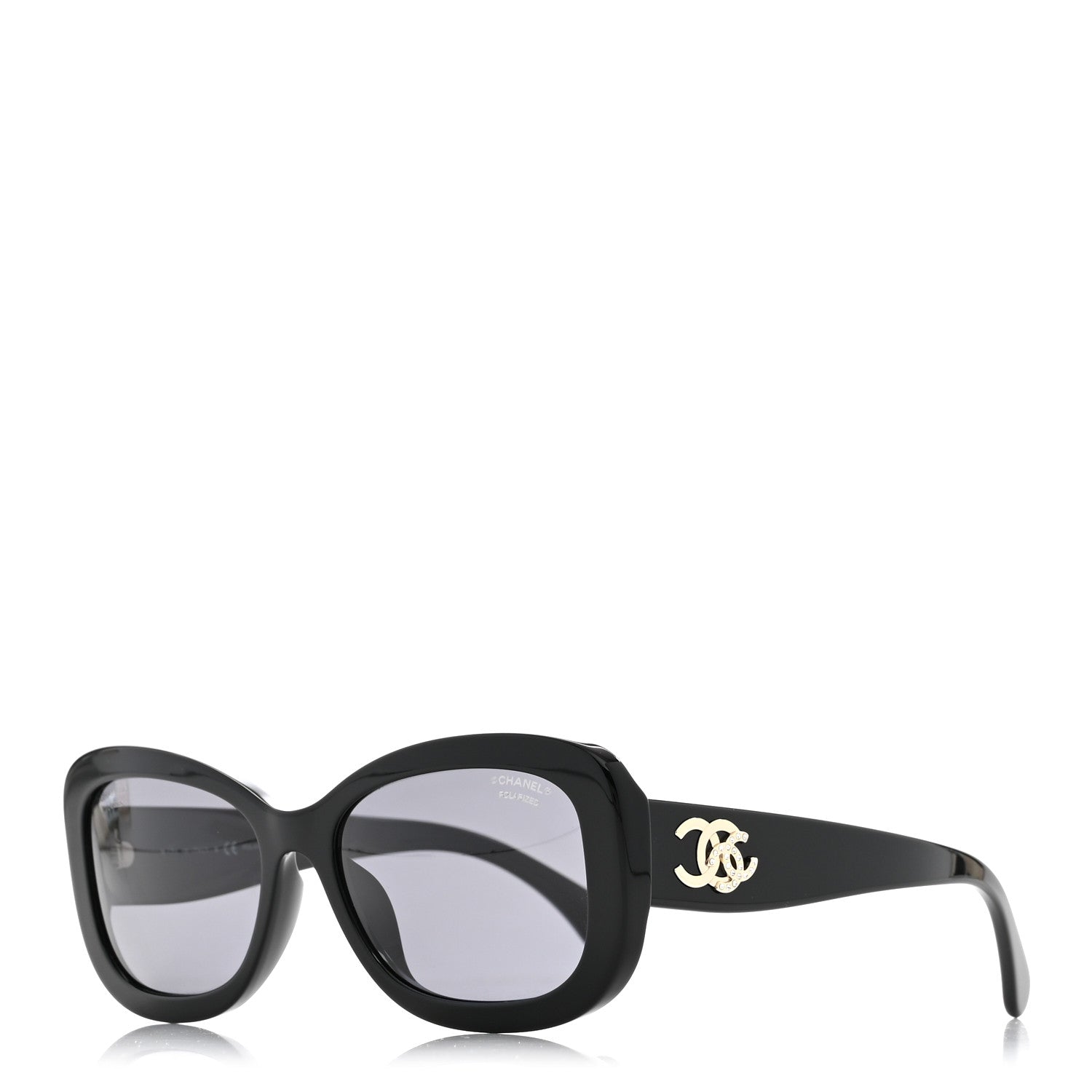 Chanel Acetate Polarized CC Sunglasses 5468-B-A Black 1939876
