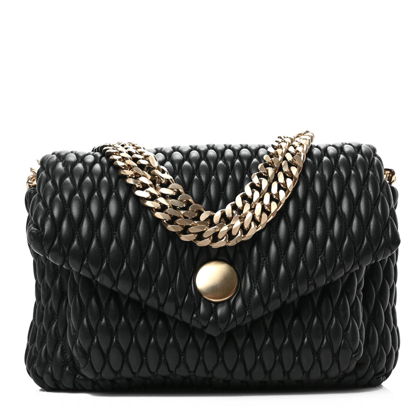 Lambskin Quilted PS Harris Small Shoulder Bag Black