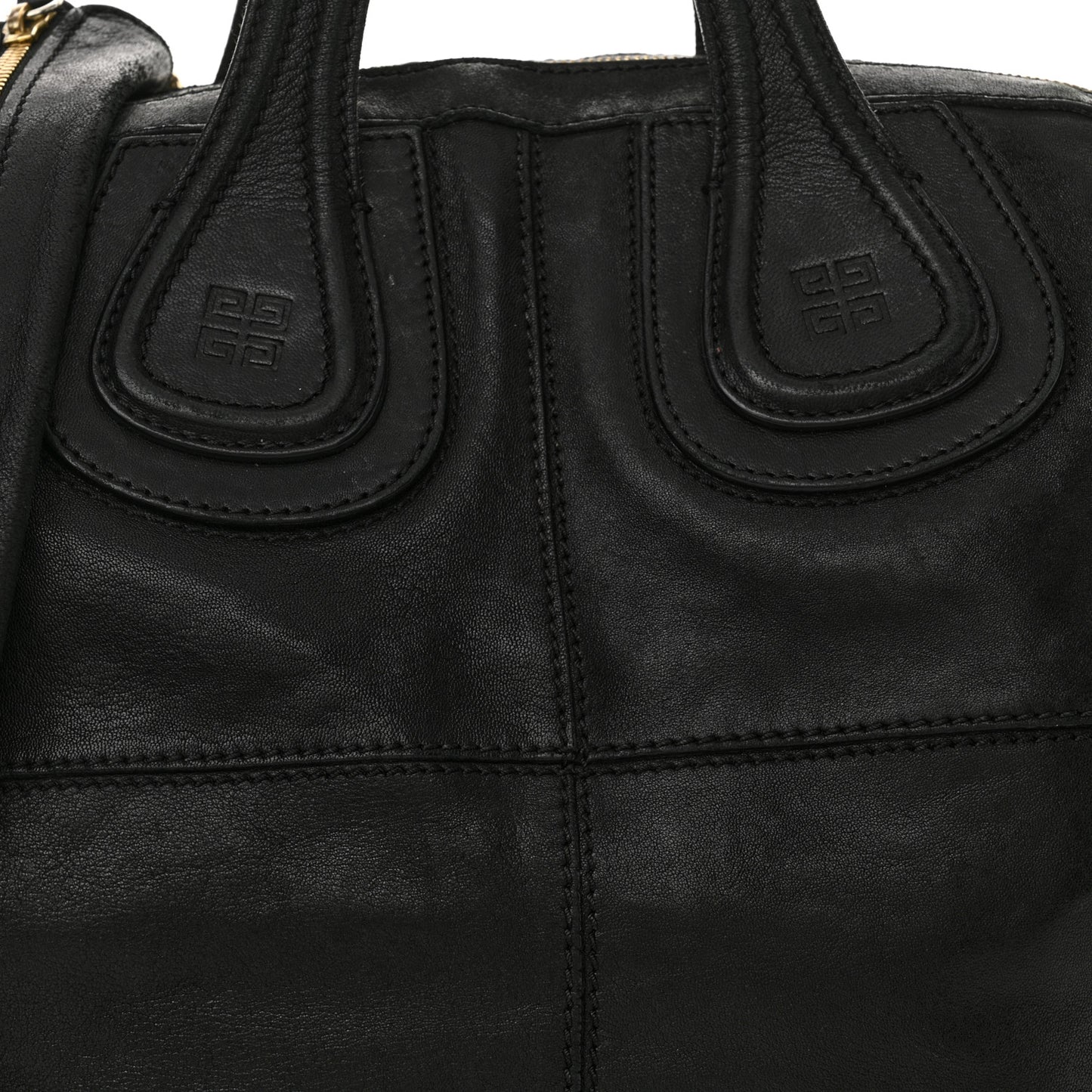 Waxy Grained Calfskin Medium Nightingale Black