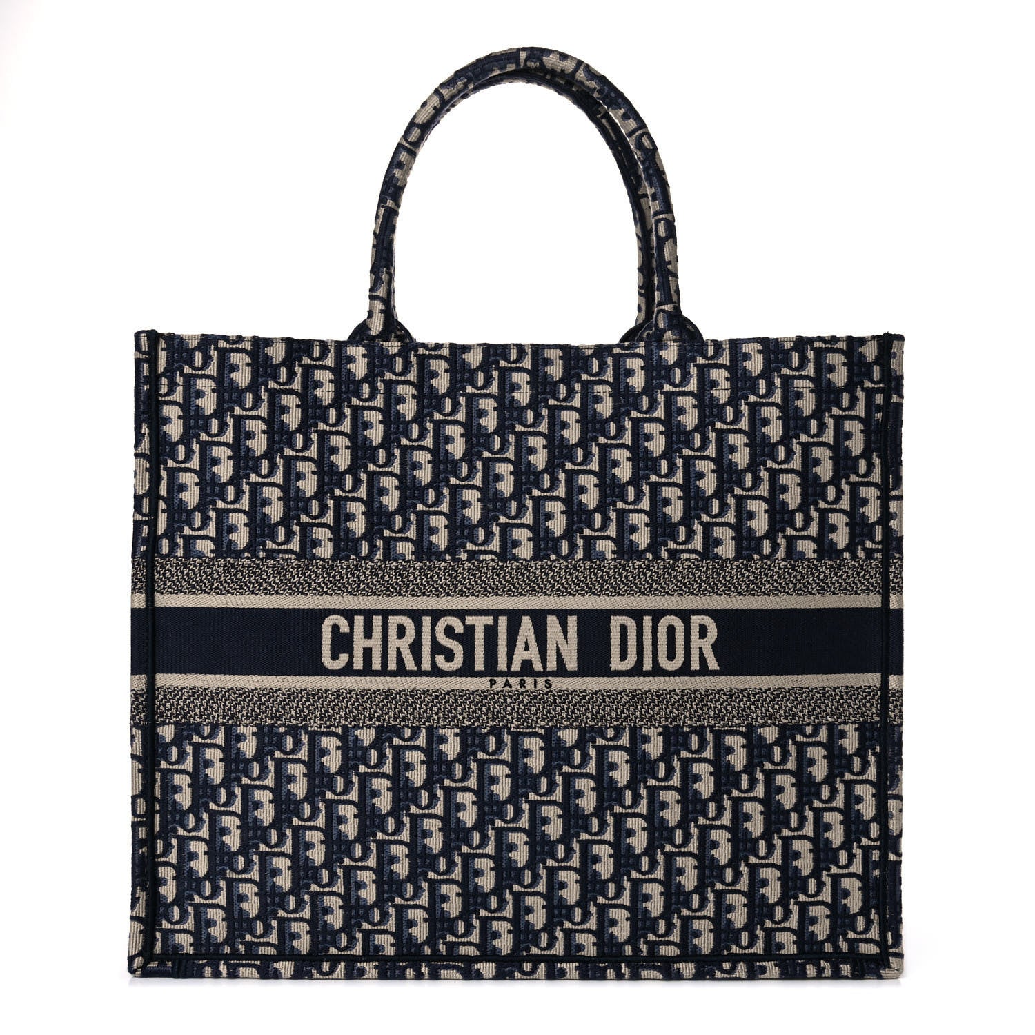 Christian Dior Oblique Book Tote Blue Multicolor 944470 – FASHIONPHILE