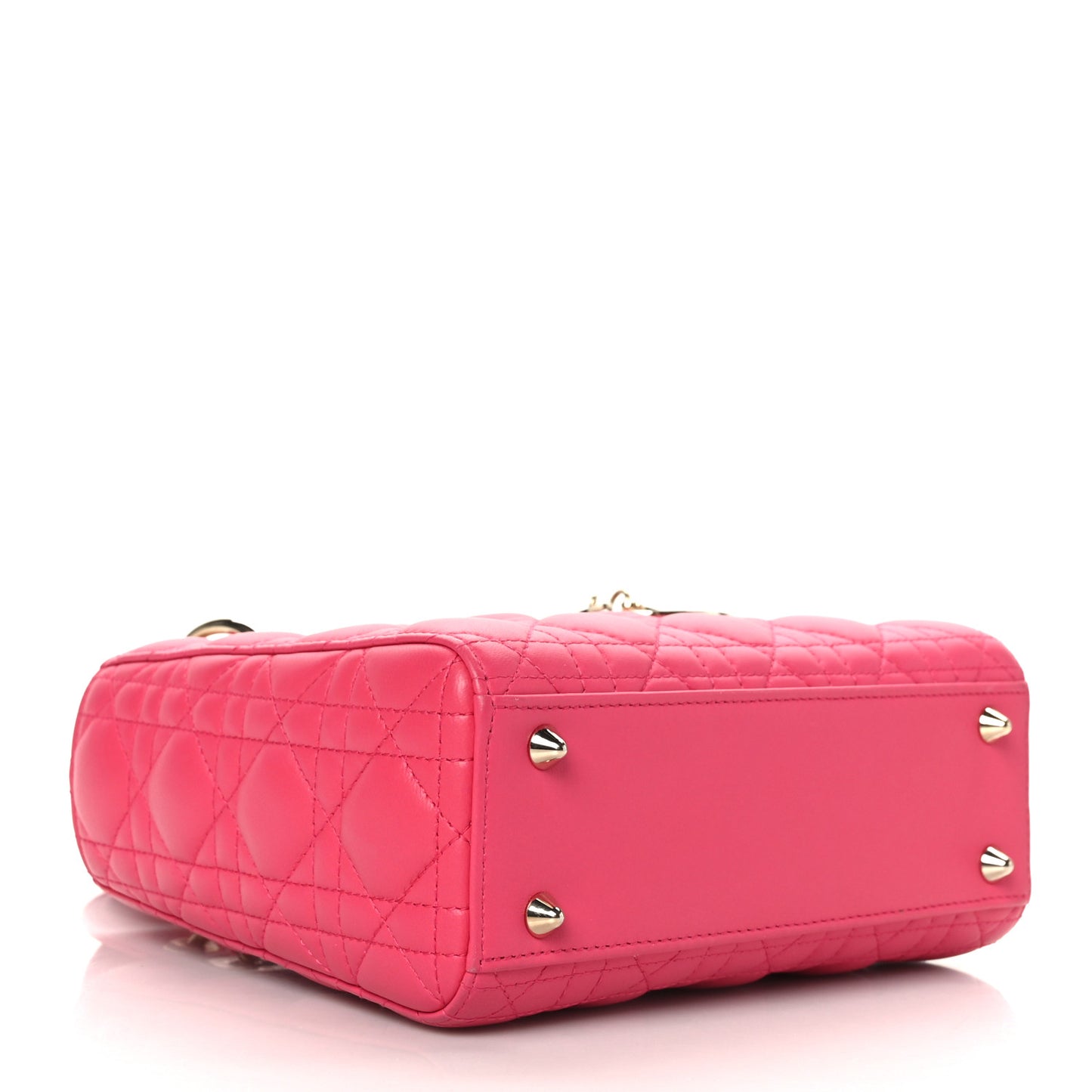Lambskin Cannage Small My ABCDior Lady Dior Fraise