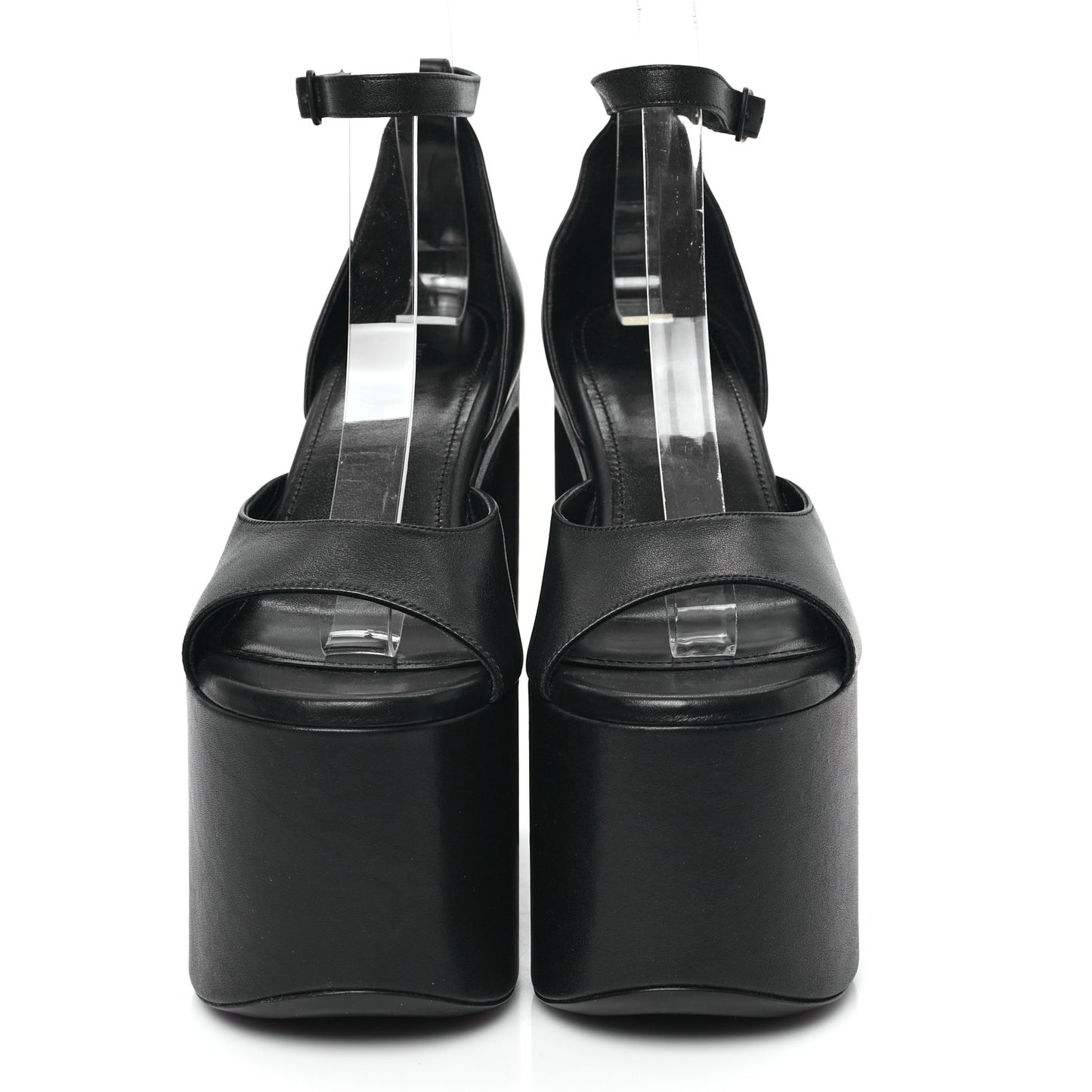 Lambskin Camden 160mm Platform Pumps 36 Black