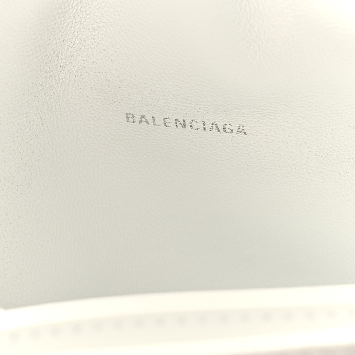 Balenciaga Crushed Calfskin Quilted Medium Crush Chain Bag Optic White 6 of 8