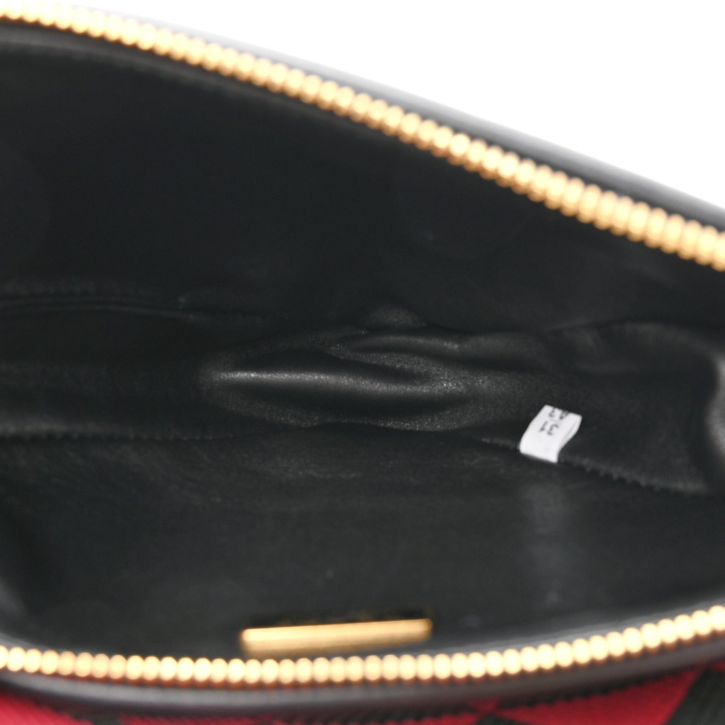 Jacquard Calfskin Triangolo Symbole Embroidered Mini Triangle Double Bag Black Ciliegia