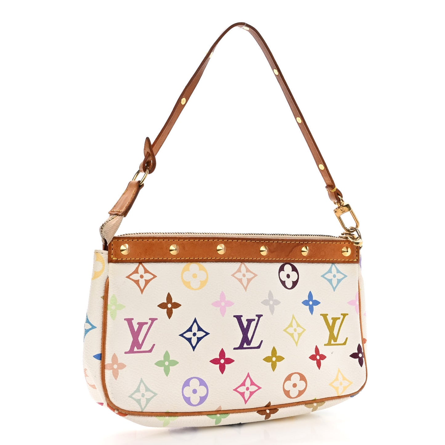 Monogram Multicolor Pochette Accessories White