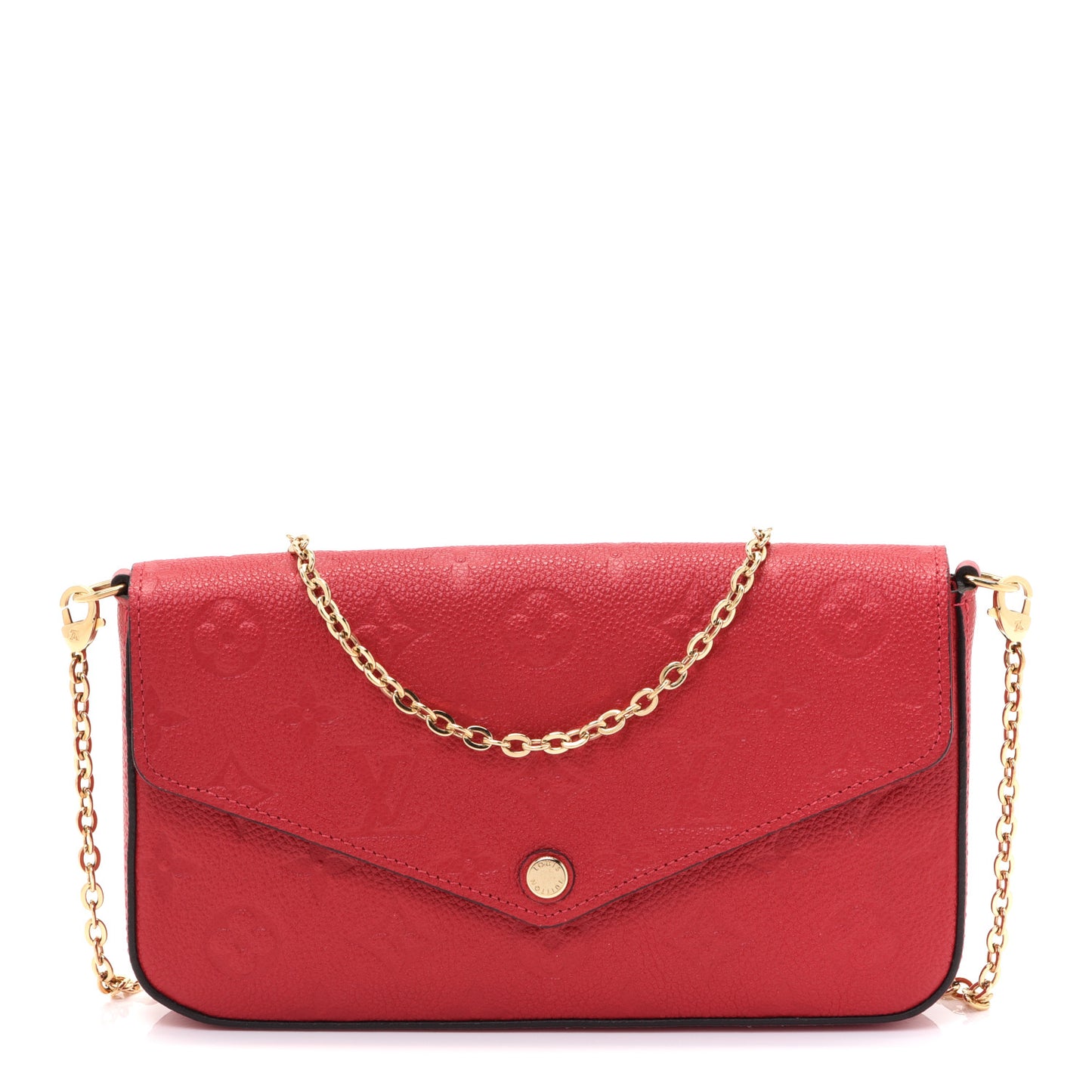 Empreinte Pochette Felicie Chain Wallet Scarlet