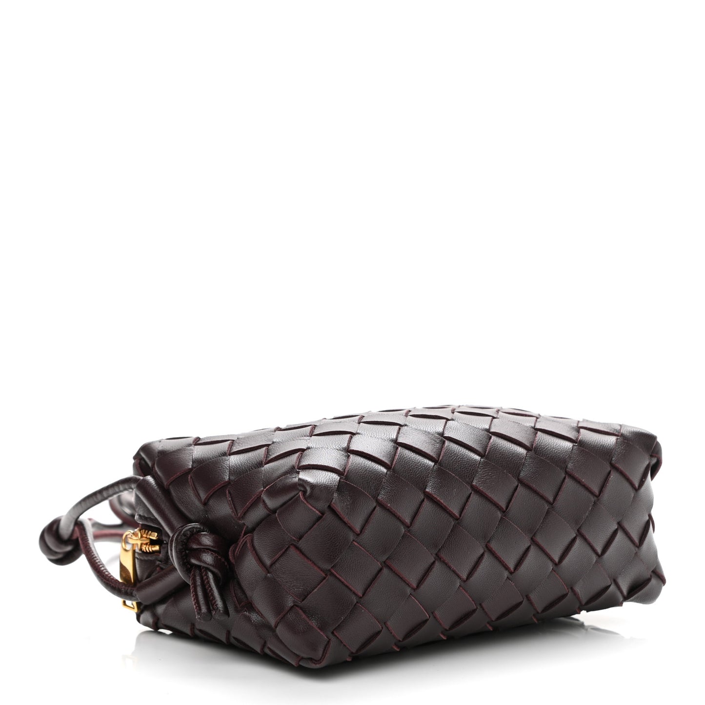 Nappa Intrecciato Mini Loop Camera Bag Grape