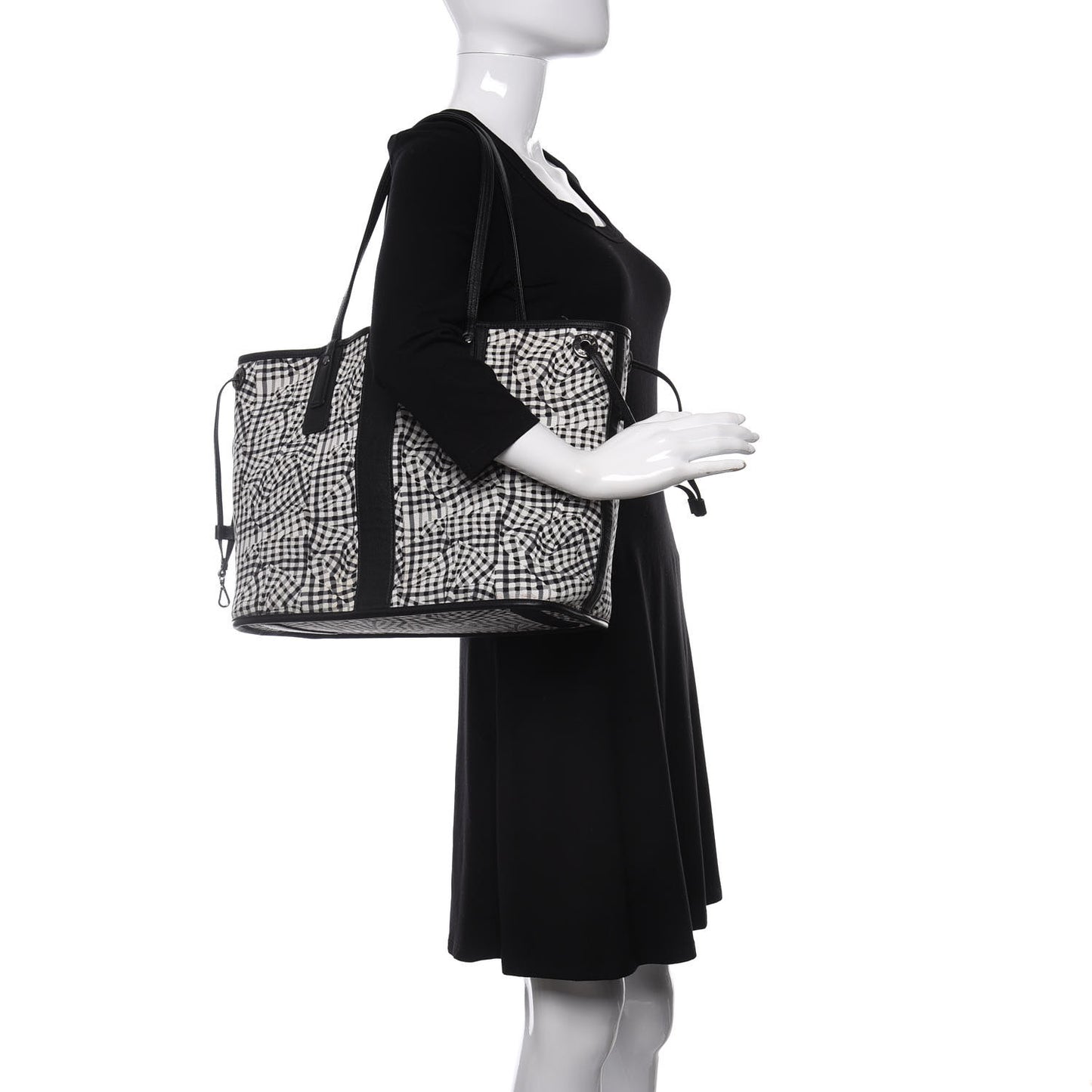 Visetos Medium Liz Reversible Shopper Tote Black