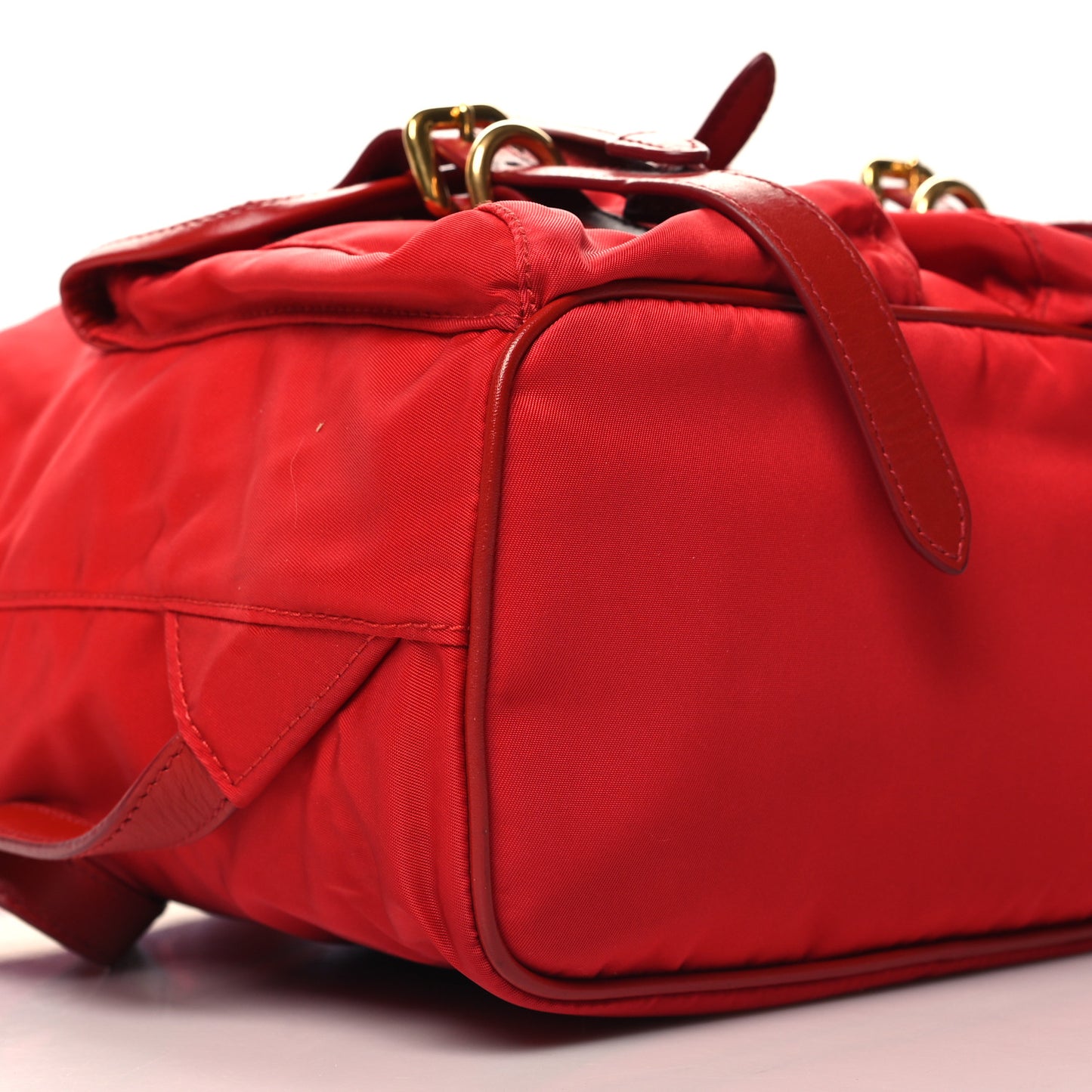 Tessuto Nylon Small Backpack Rosso