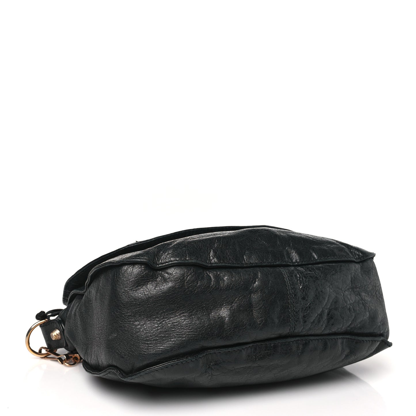 Agneau Giant 12 Rose Gold Hardware Neo Folk Messenger Black
