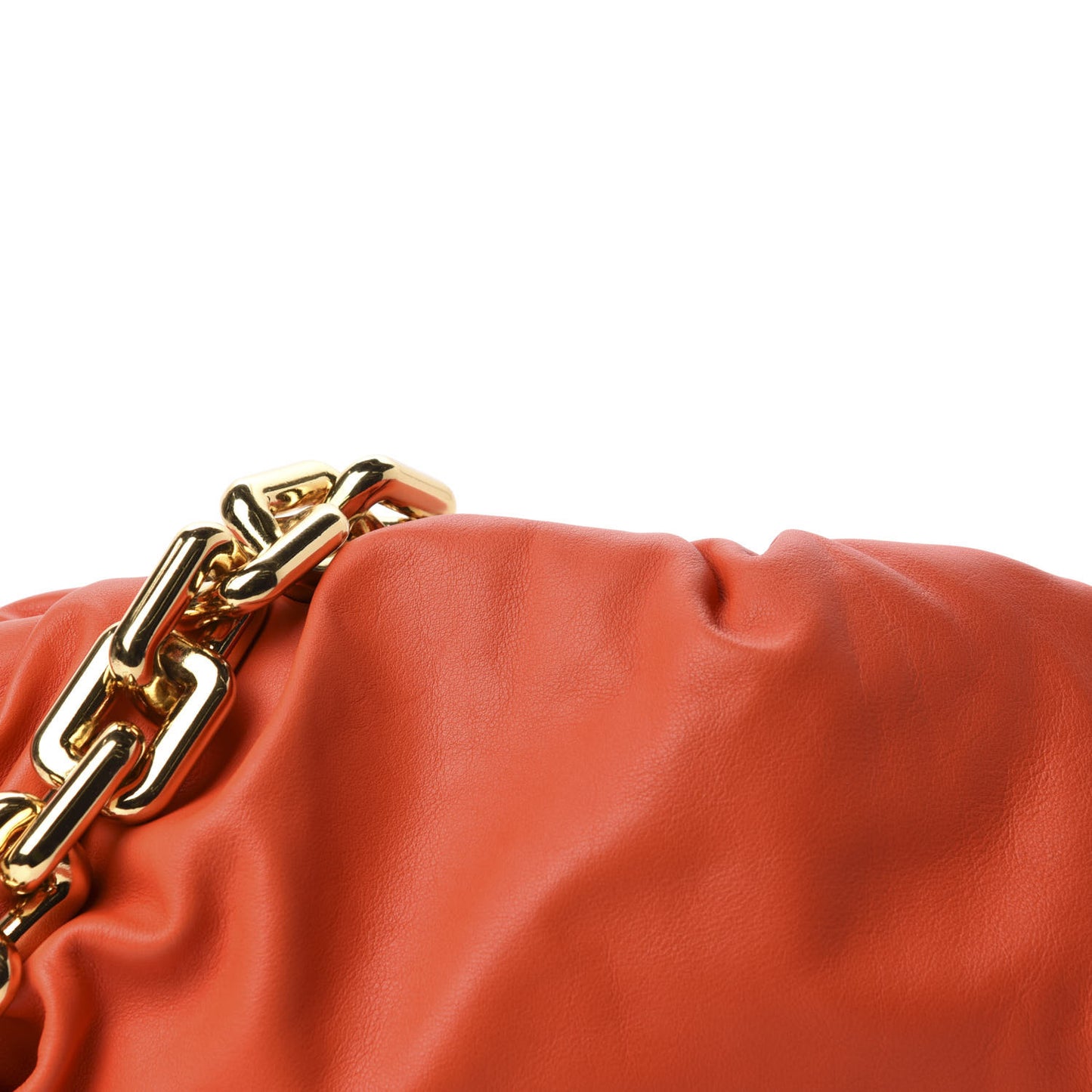 Calfskin The Pouch Chain Orange
