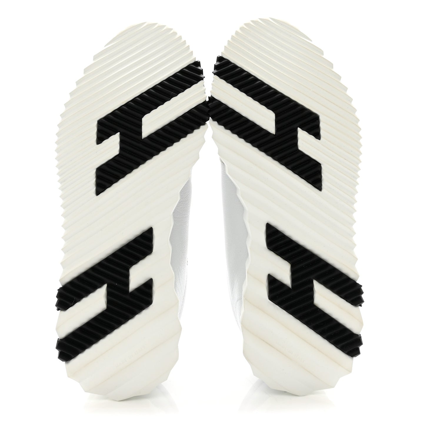 Goatskin Suede Goatskin Bouncing Sneakers 36 White Black
