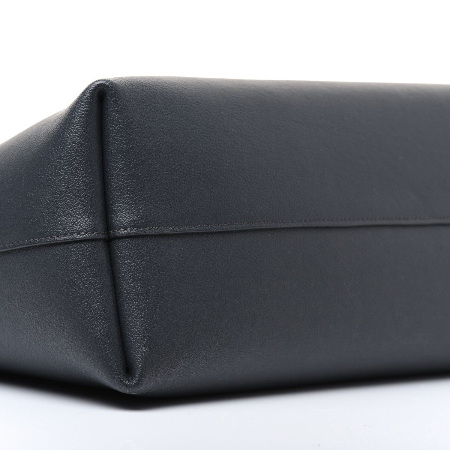 Saint Laurent Calfskin Large Shopping Tote Navy 6 of 22