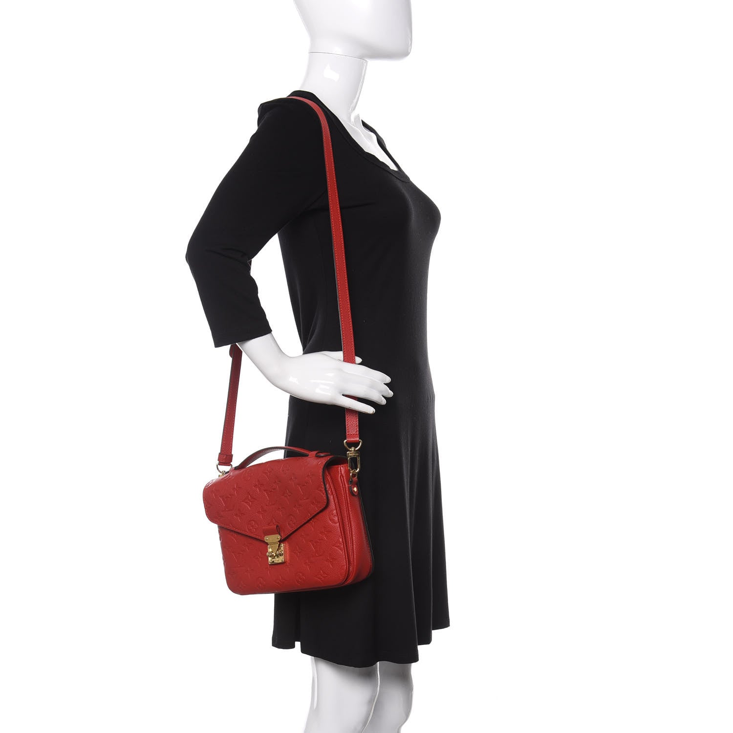 Louis Vuitton Empreinte Pochette Metis Scarlet 2 of 10