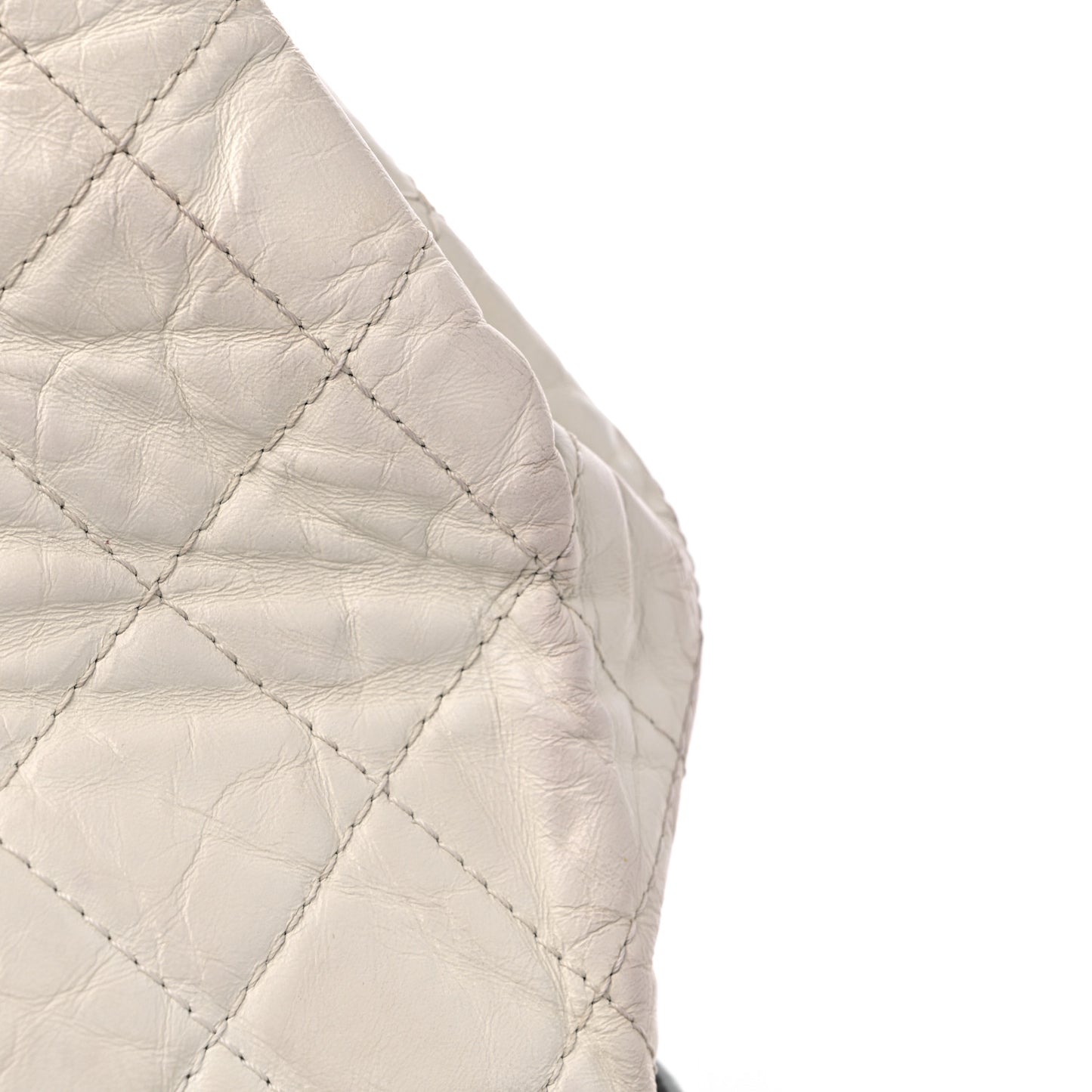 Aged Calfskin Quilted Small Gabrielle Backpack Black White