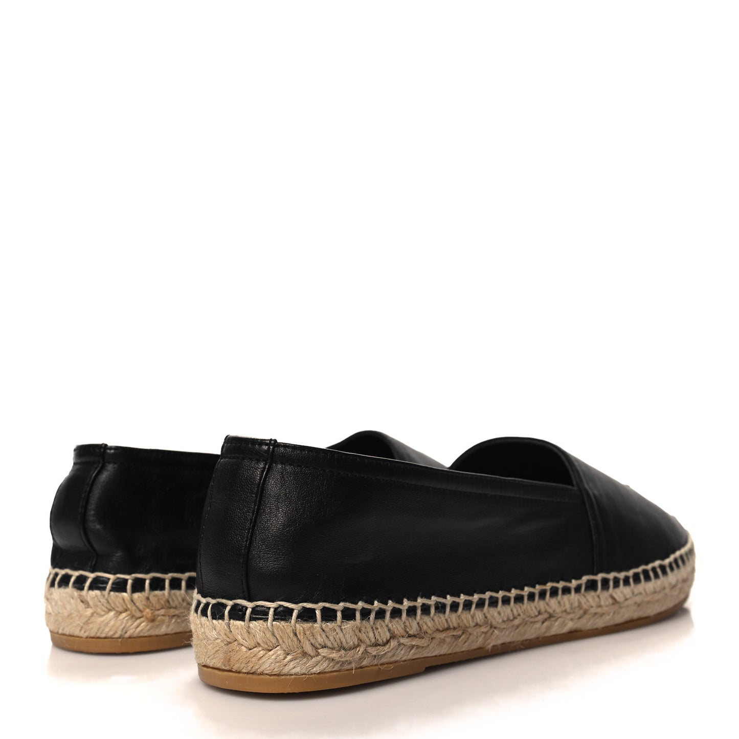 Lambskin Monogram Espadrilles 40.5 Black
