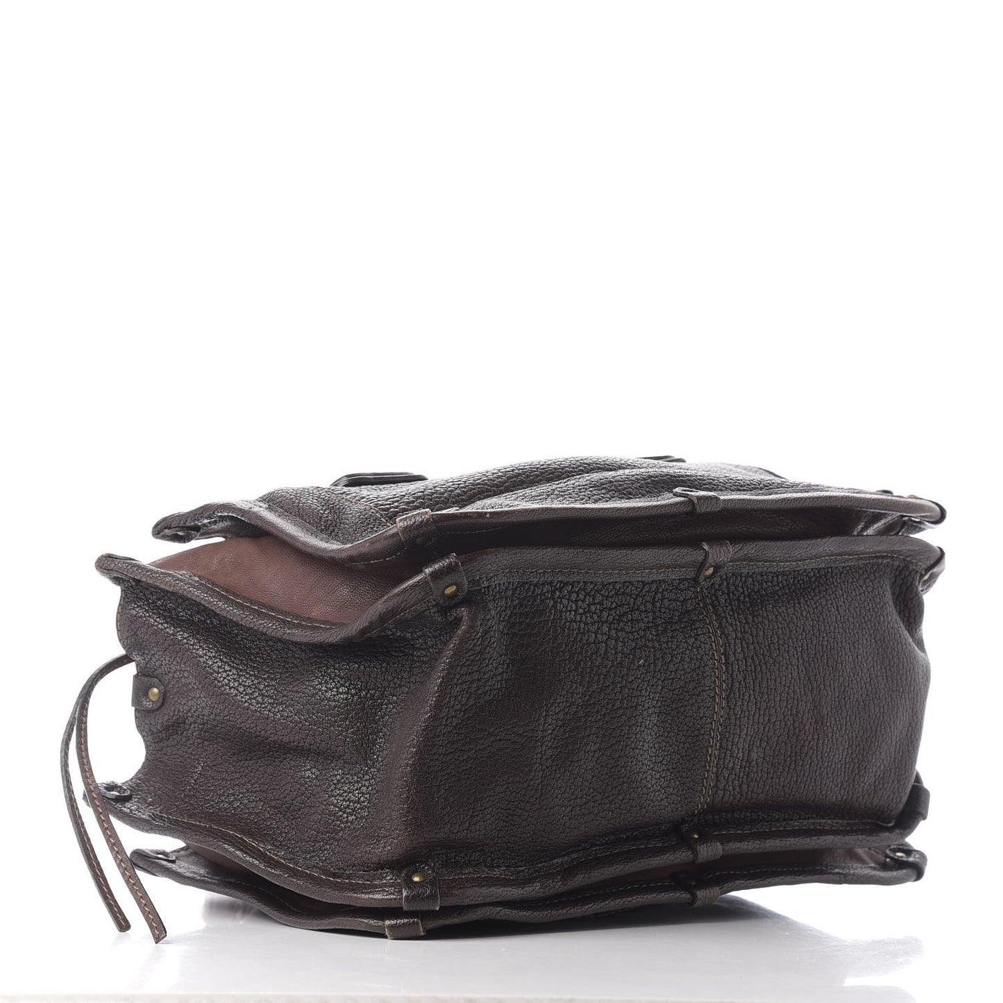 Calfskin Satchel Brown