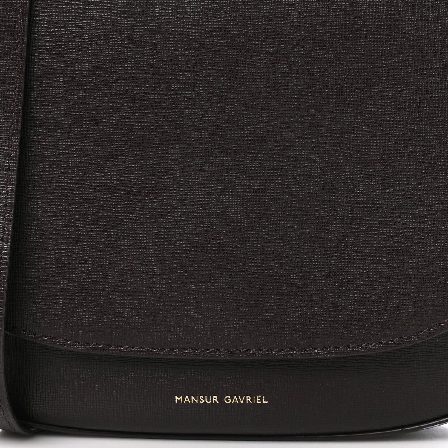 Mansur Gavriel Calfskin Flap Crossbody Bag Dark Brown 7 of 10