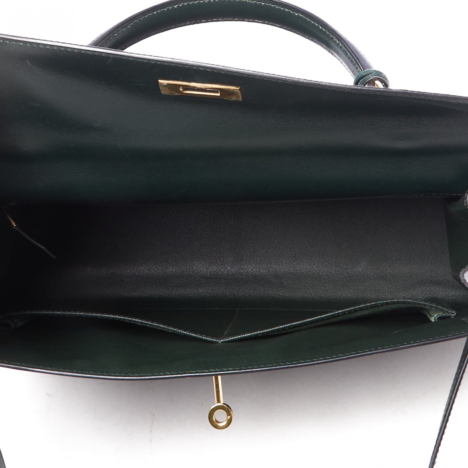 Hermes Box Kelly Sellier 32 Vert Fonce 12 of 31