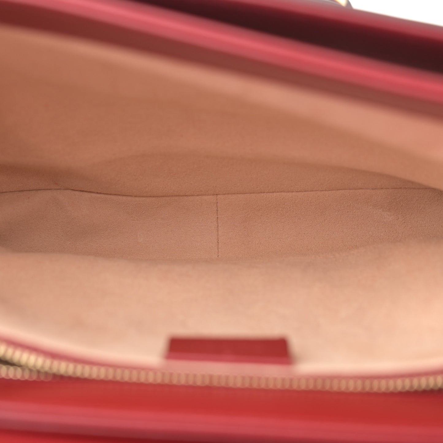 GG Supreme Monogram Azalea Calfskin Horsebit 1955 Shoulder Bag Beige Ebony New Cherry Red