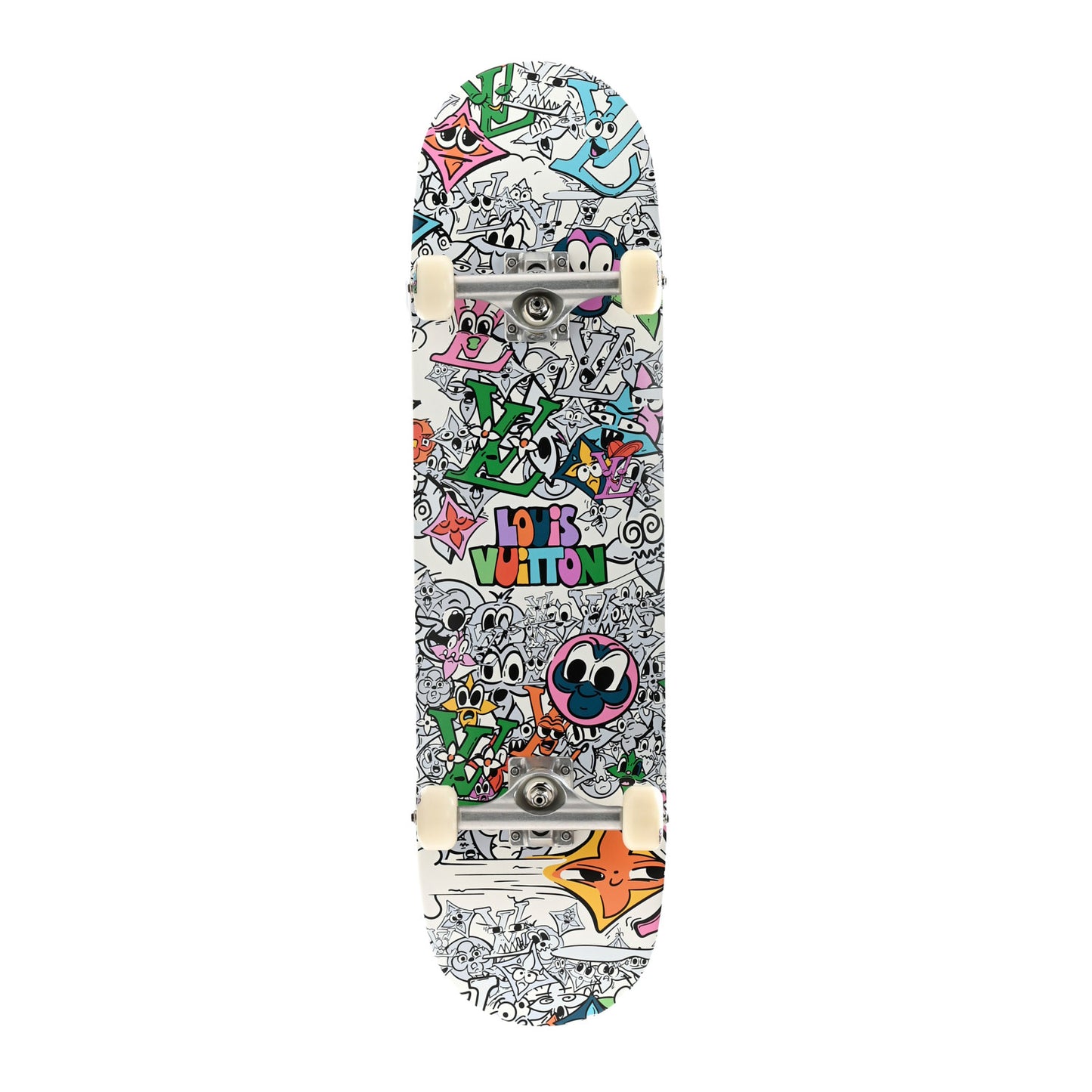Monogram Comics Wood Skateboard Multicolor