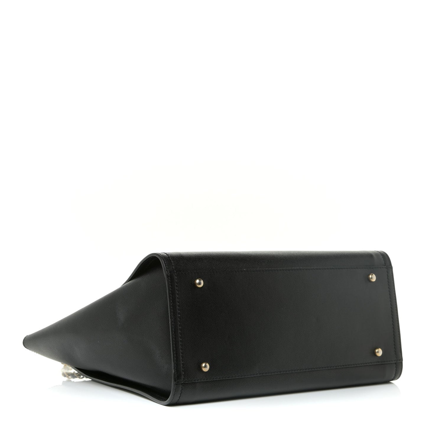 Caviar Small Studded Deauville Tote Black