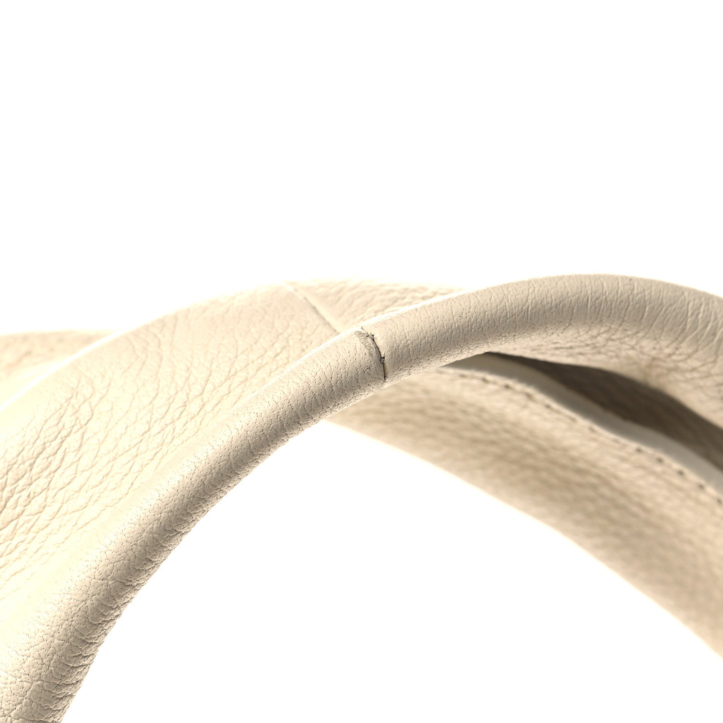 Grained Calfskin Medium Everyday Shoulder Bag Ivory