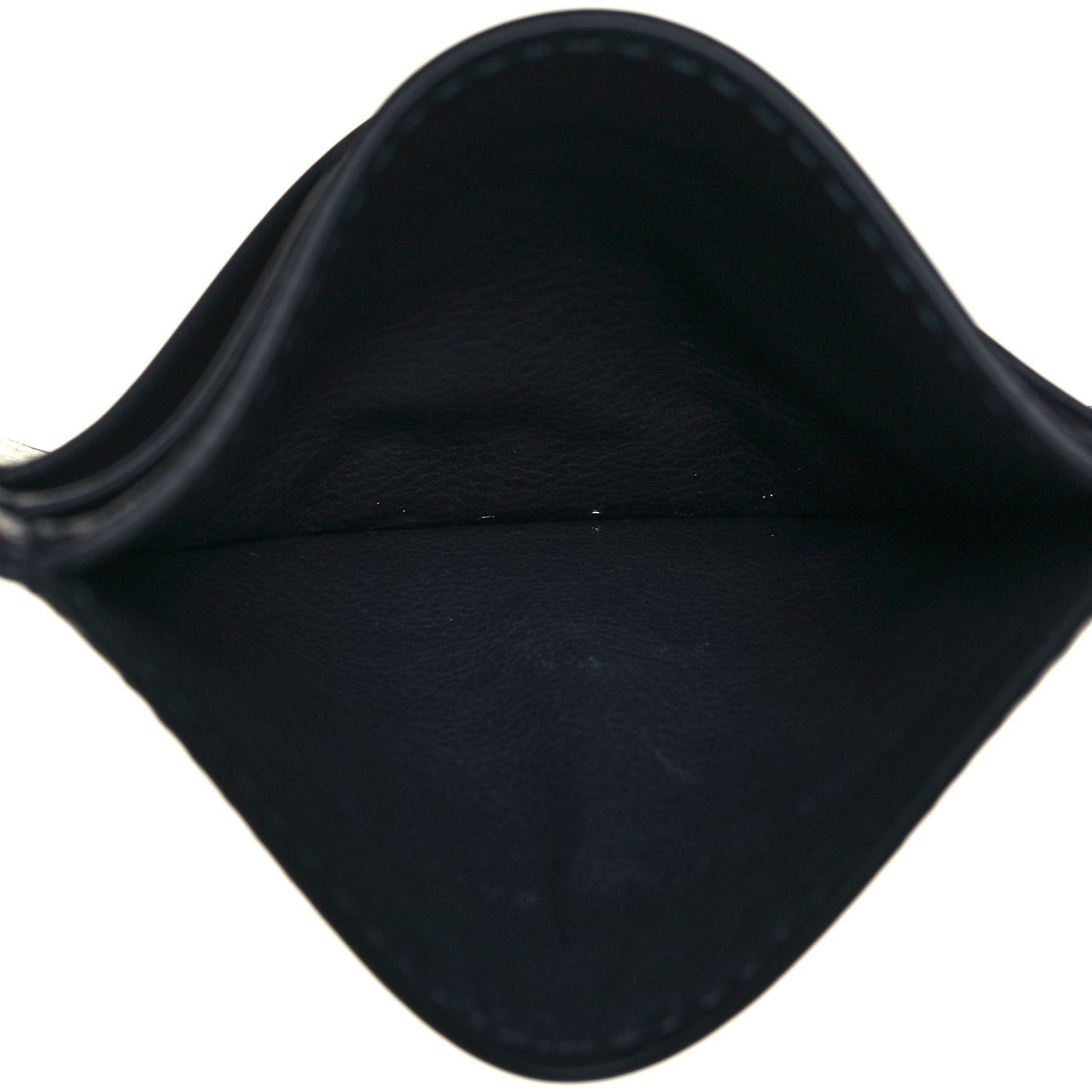 Calfskin Oblique Card Holder Blue