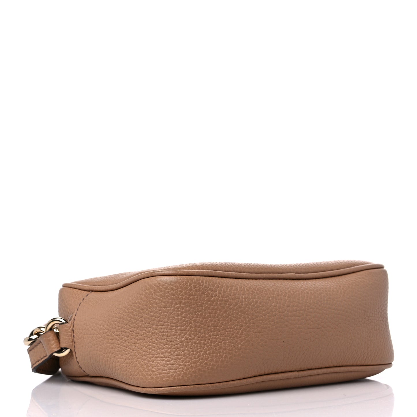 Pebbled Calfskin Small Soho Disco Bag Camelia