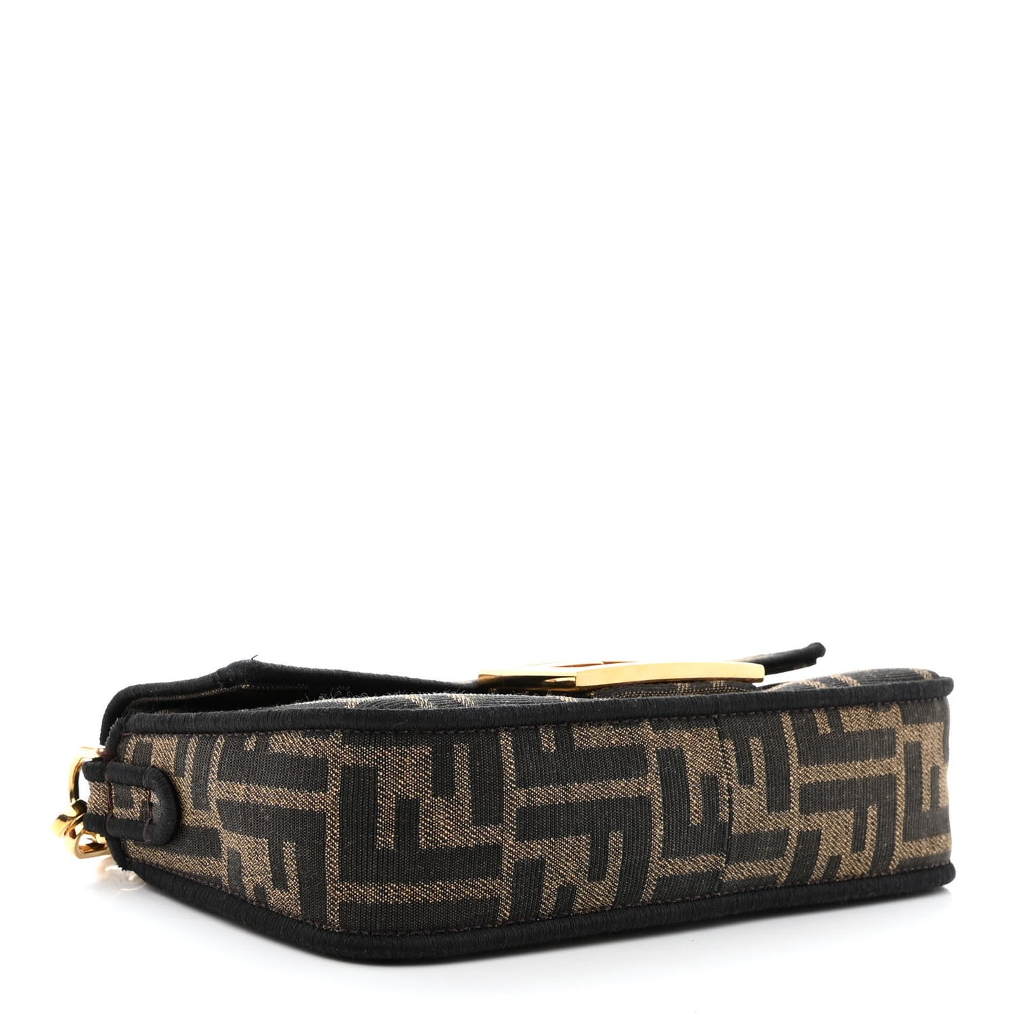 Fabric Jacquard FF 1974 Mini Baguette Tobacco Moro Black