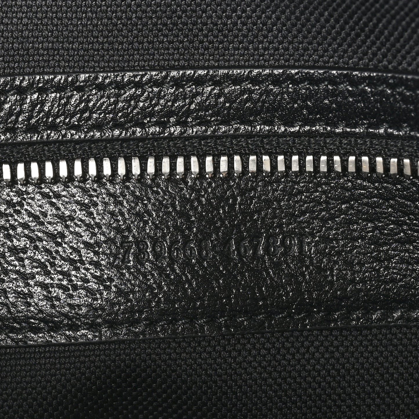 Monogram Jumbo GG Textured Dollar Calfskin Wristlet Messenger Bag Black