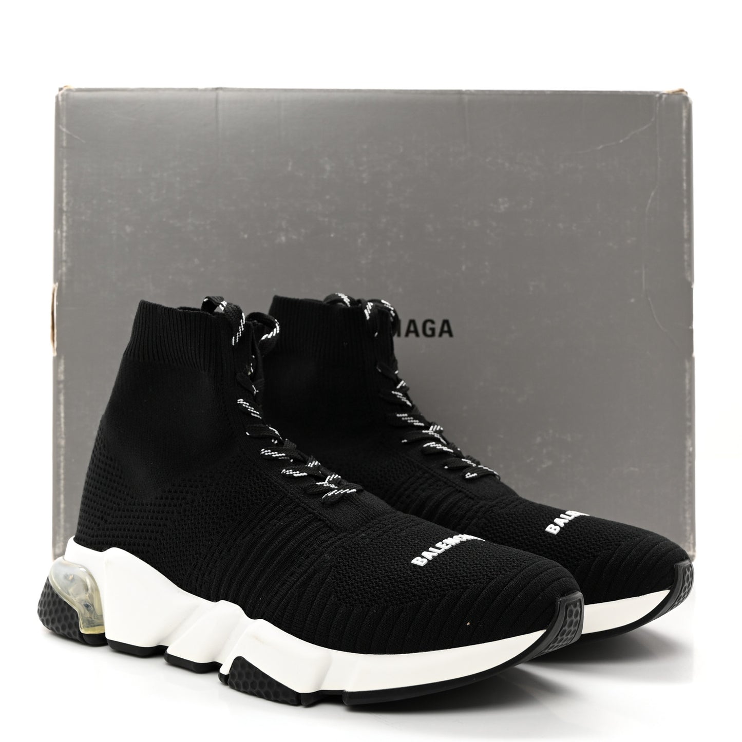 Technical 3D Recycled Knit Womens Speed 2.0 Lace Up Sneakers 40 Black